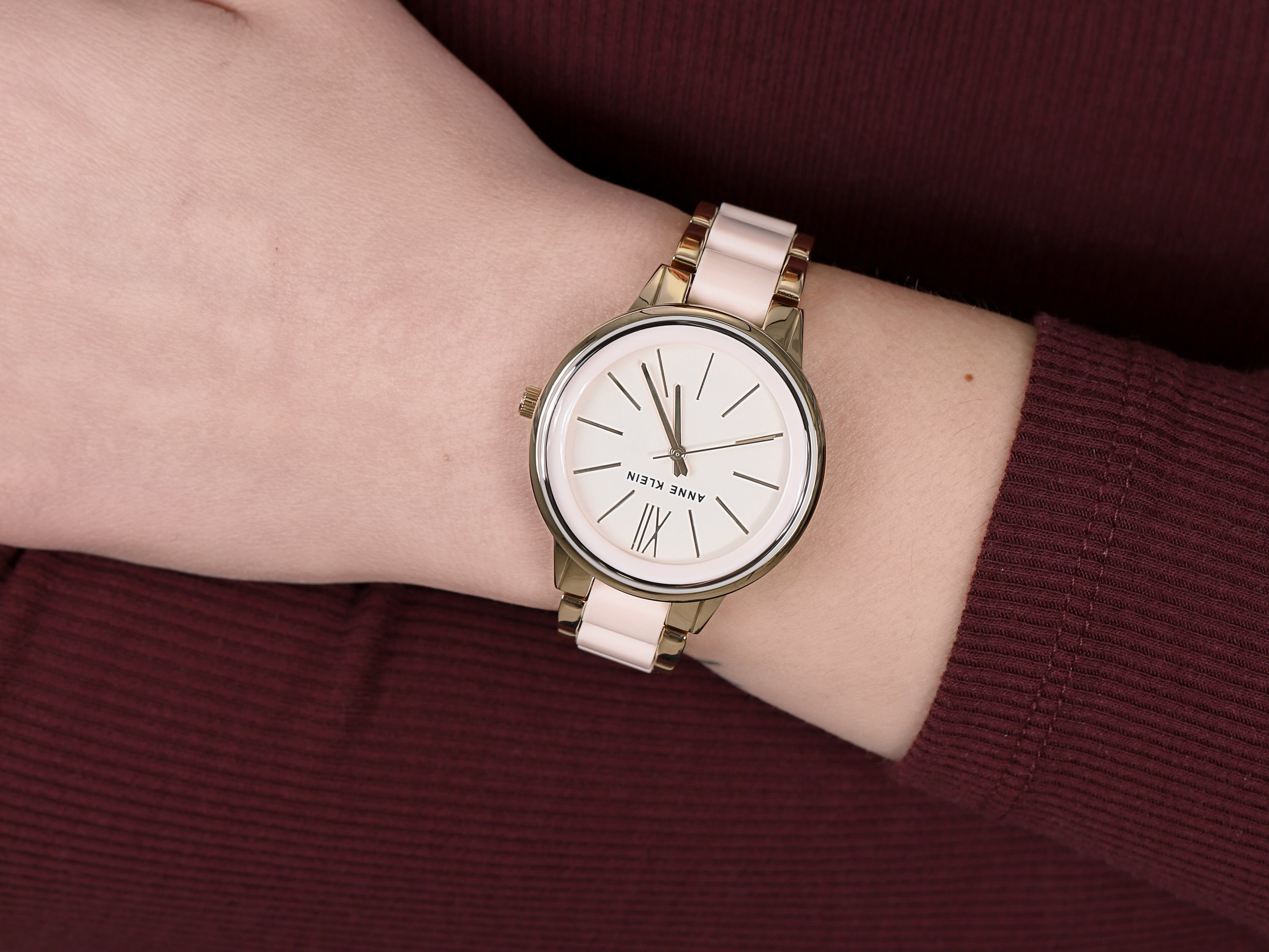Anne Klein AK-1412IVGB damski zegarek Bransoleta bransoleta
