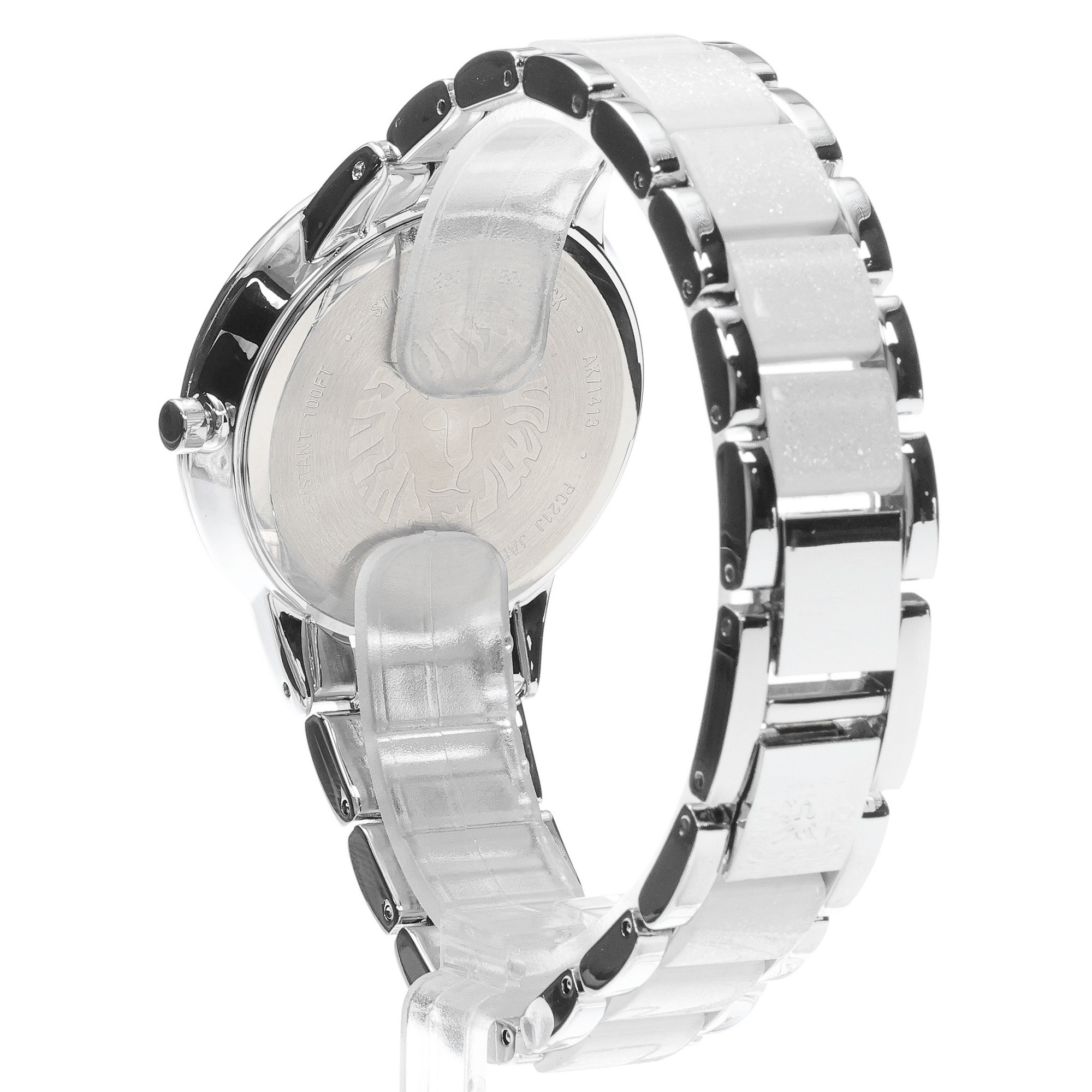 Anne Klein AK-1413LGSV zegarek srebrny klasyczny Bransoleta bransoleta