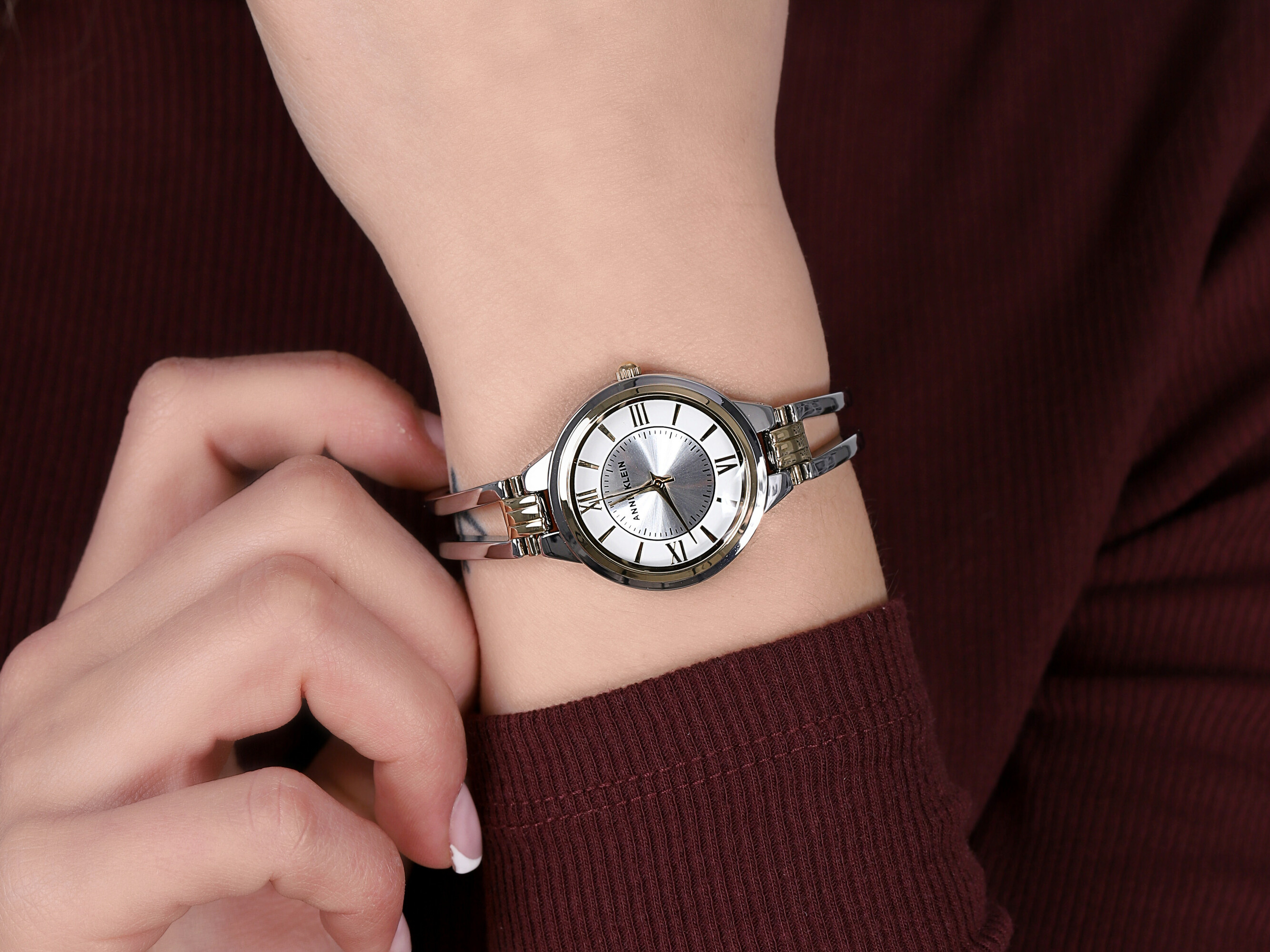 Anne Klein AK-1441SVTT zegarek damski Bransoleta