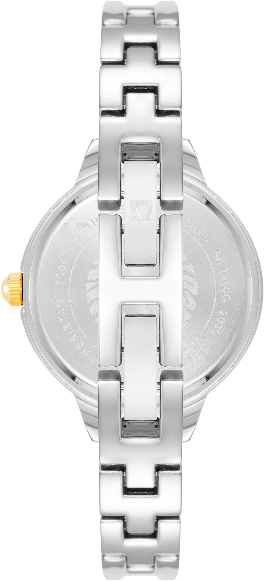 Anne Klein AK-1441SVTT zegarek srebrny fashion-modowy Bransoleta bransoleta