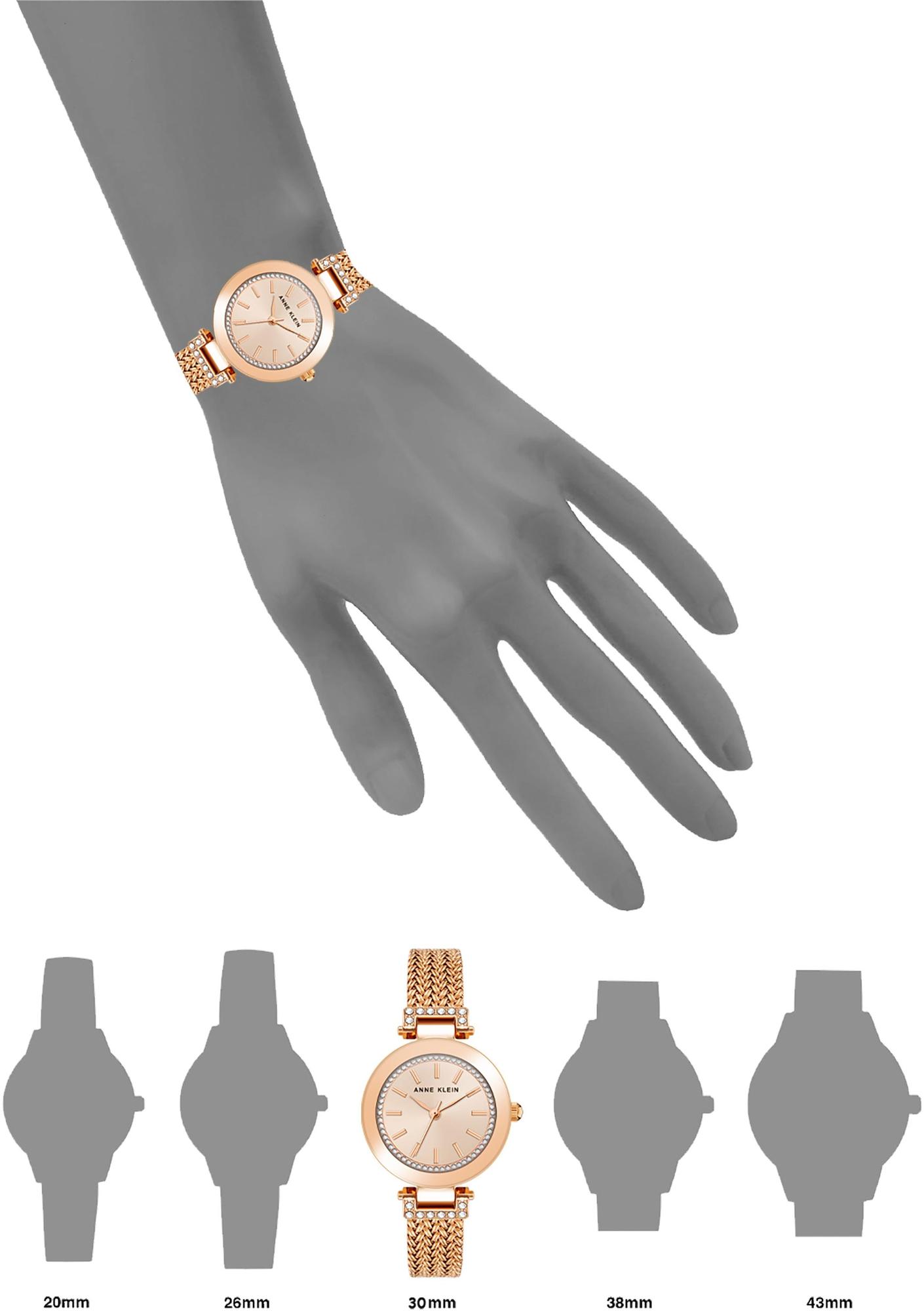Anne Klein AK-1906RGRG zegarek złoty fashion-modowy Bransoleta bransoleta - miniatura 8