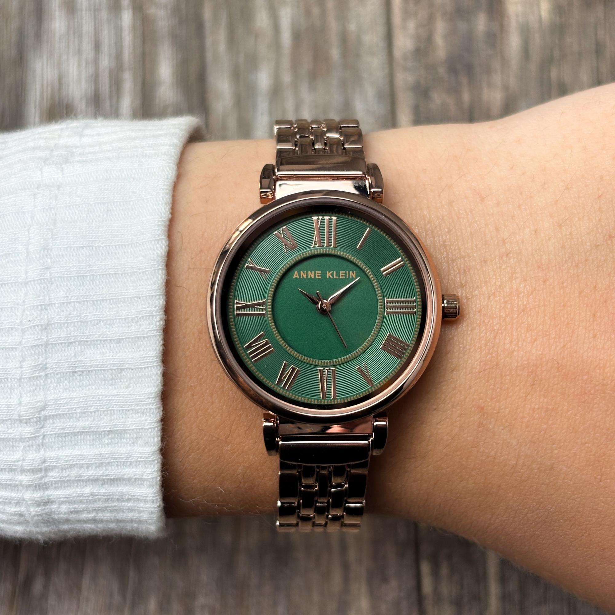 Anne Klein AK-2158GNRG Bransoleta zegarek damski fashion-modowy mineralne