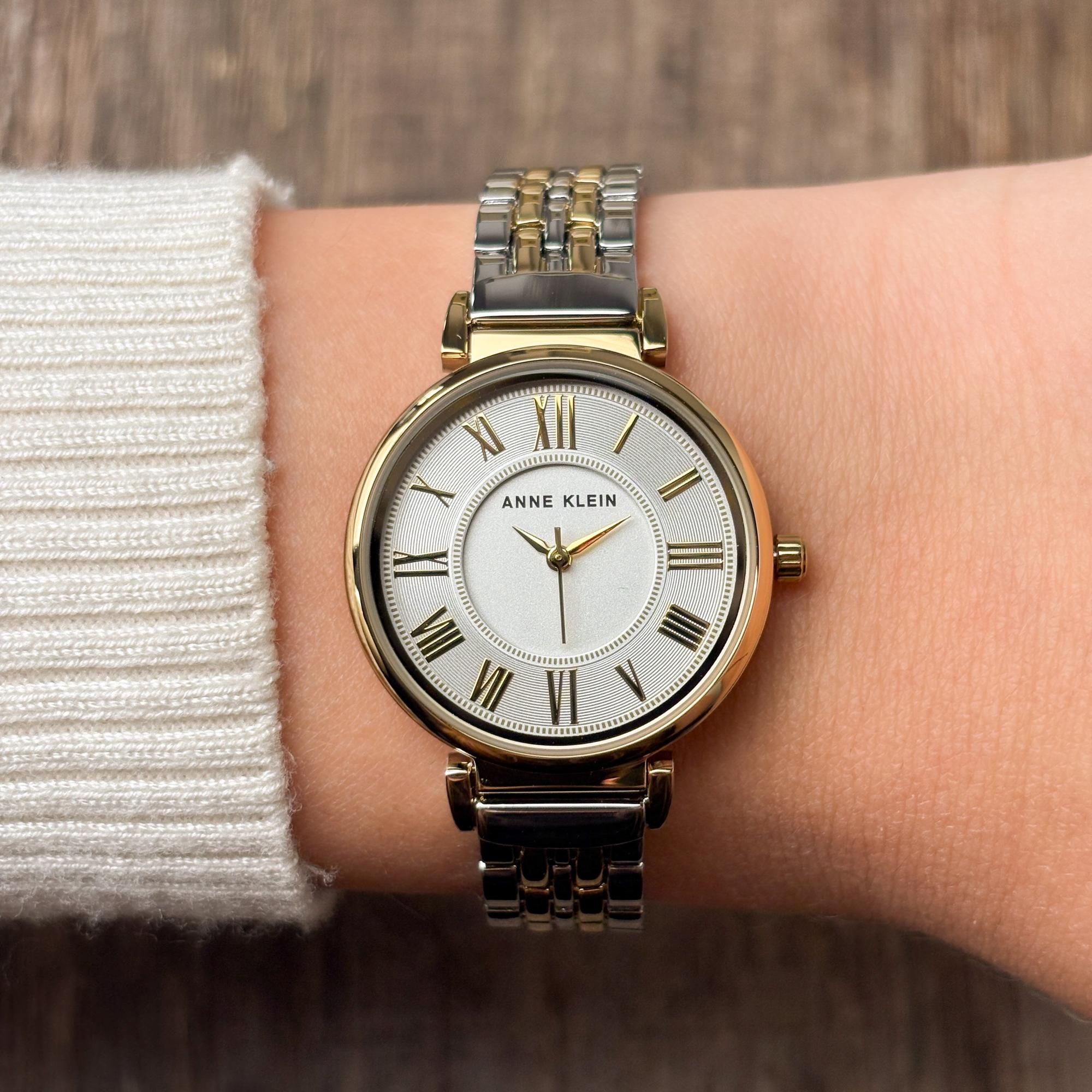Anne Klein AK-2159SVTT Bransoleta zegarek damski fashion-modowy mineralne