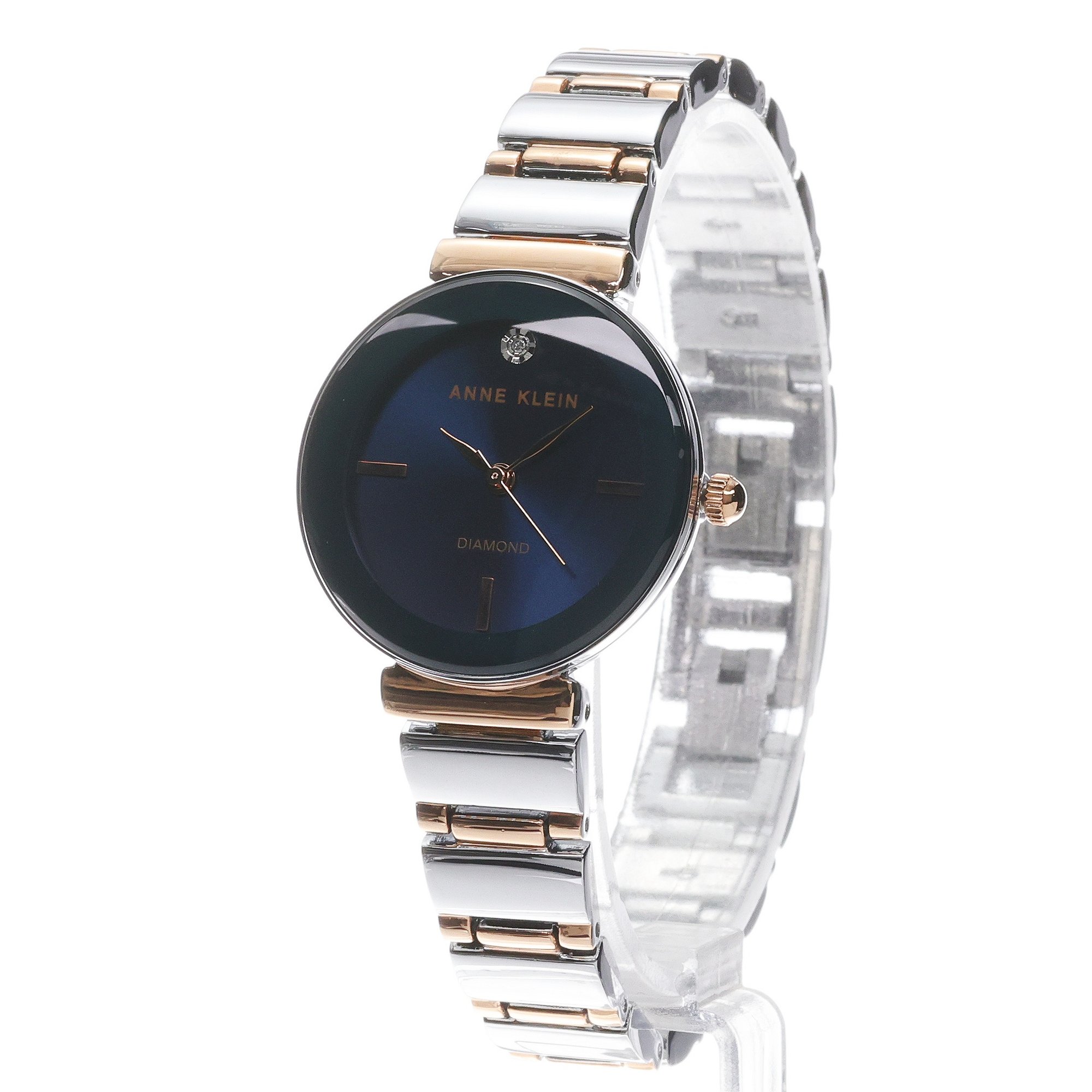 Anne Klein AK-2435NVRT Genuine Diamond Dial Bracelet zegarek fashion-modowy Bransoleta - miniatura 2