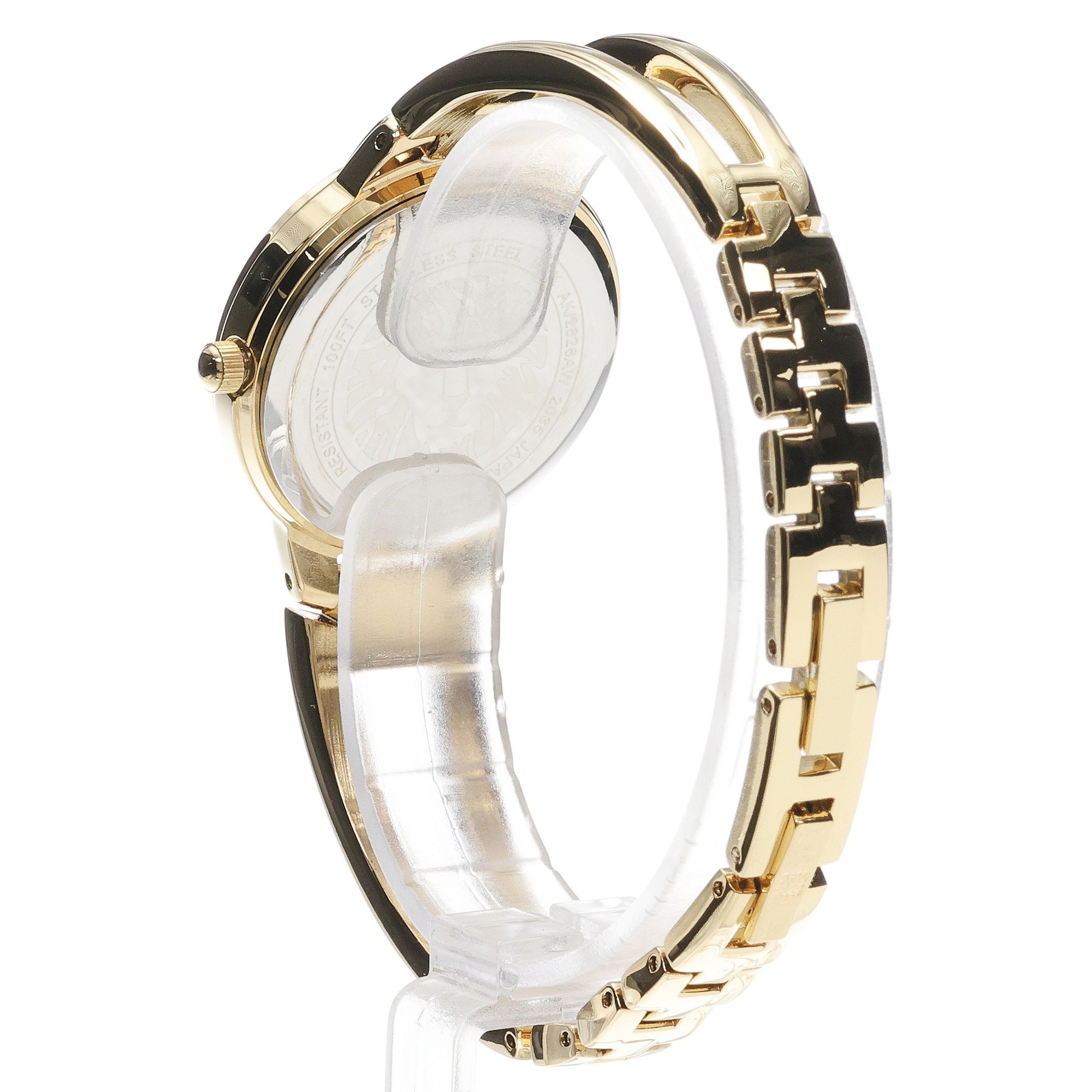 Anne Klein AK-2626CHGB zegarek złoty fashion-modowy Bransoleta bransoleta