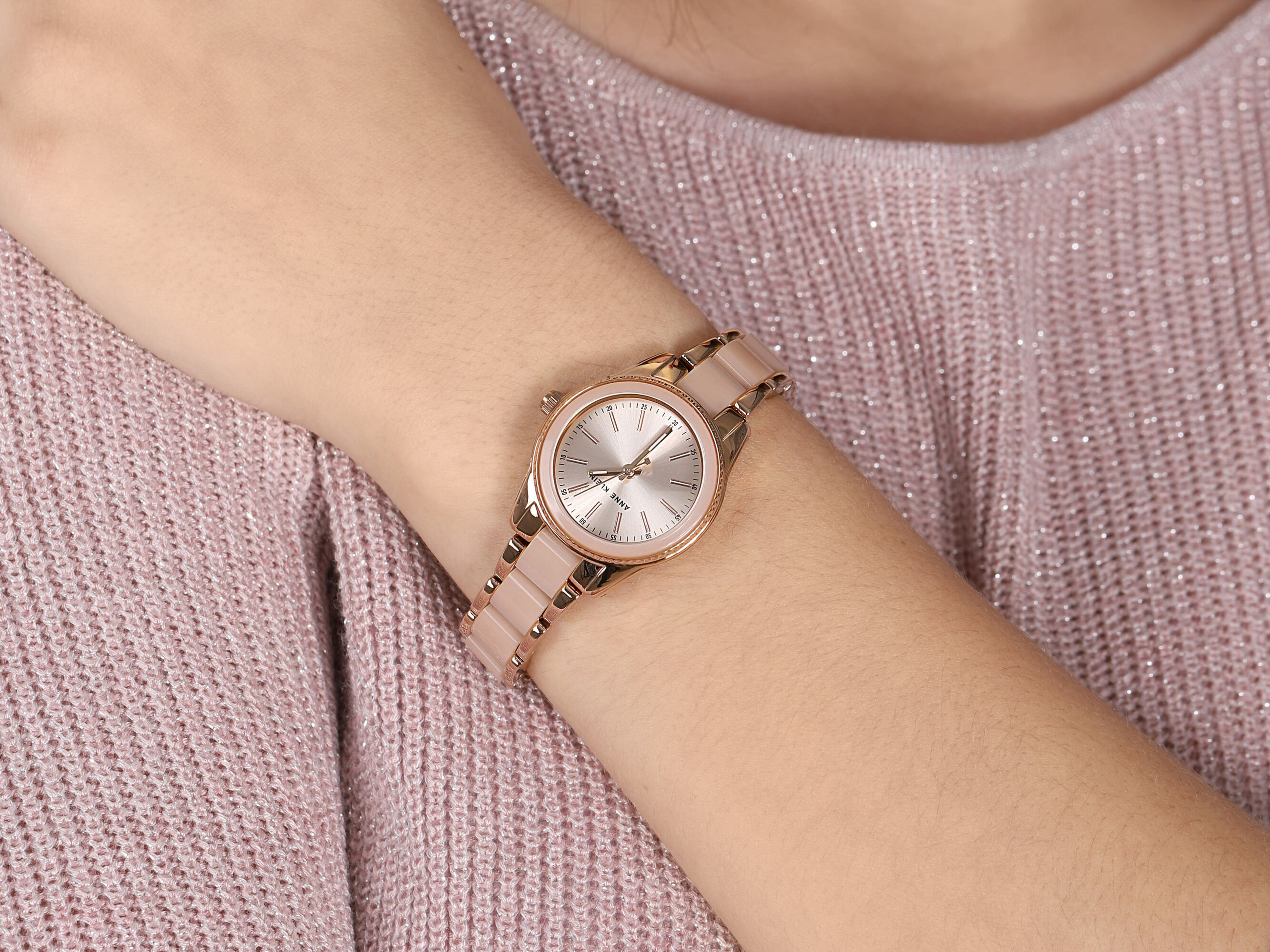 Anne Klein AK-3212LPRG damski zegarek Bransoleta bransoleta