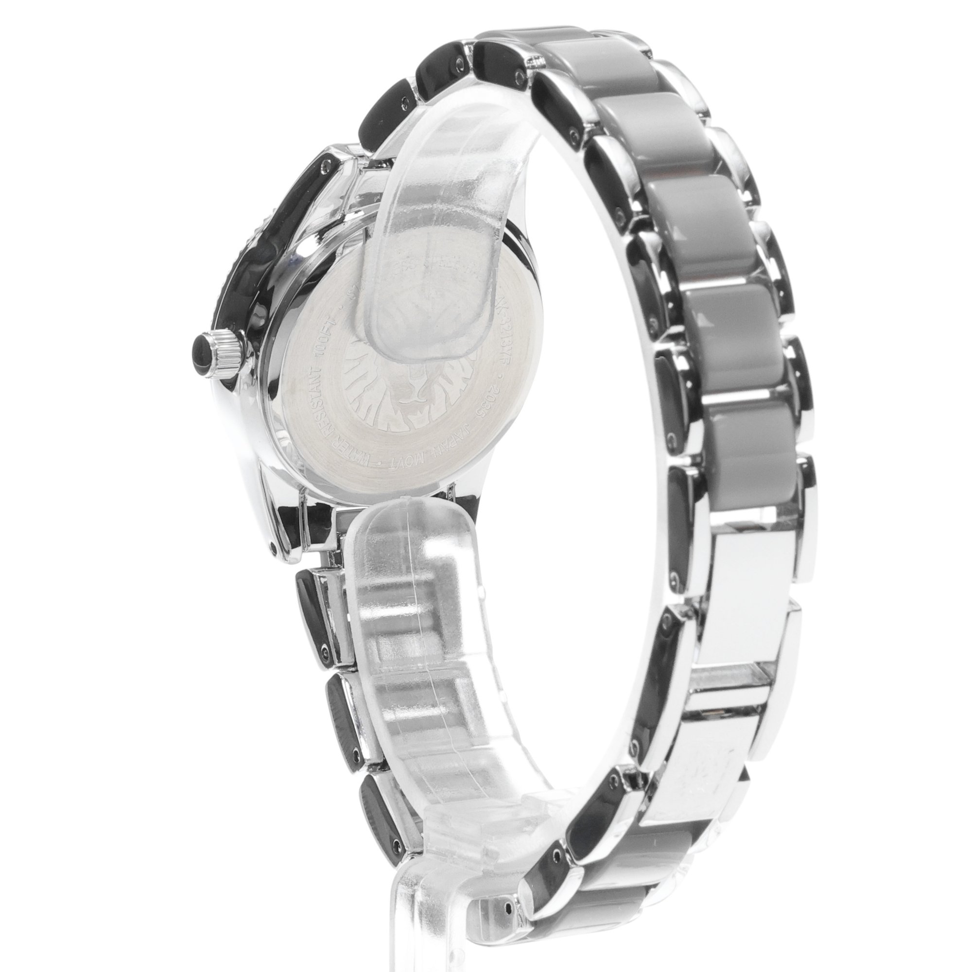 Anne Klein AK-3213GYSV Bransoleta fashion-modowy zegarek srebrny