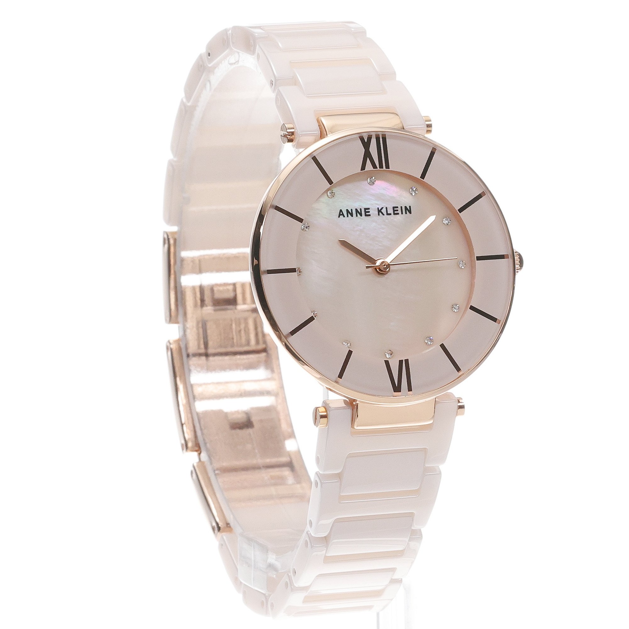 Anne Klein AK-3266LPRG zegarek różowe złoto klasyczny Bransoleta bransoleta