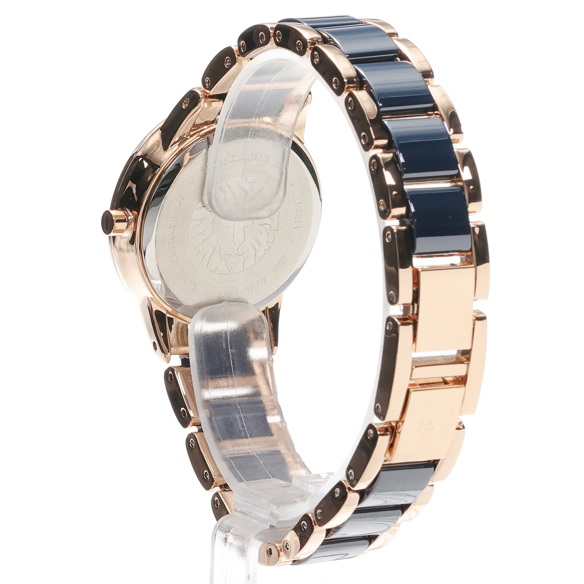 Anne Klein AK-3344NVRG Bransoleta zegarek damski klasyczny mineralne - miniatura 4