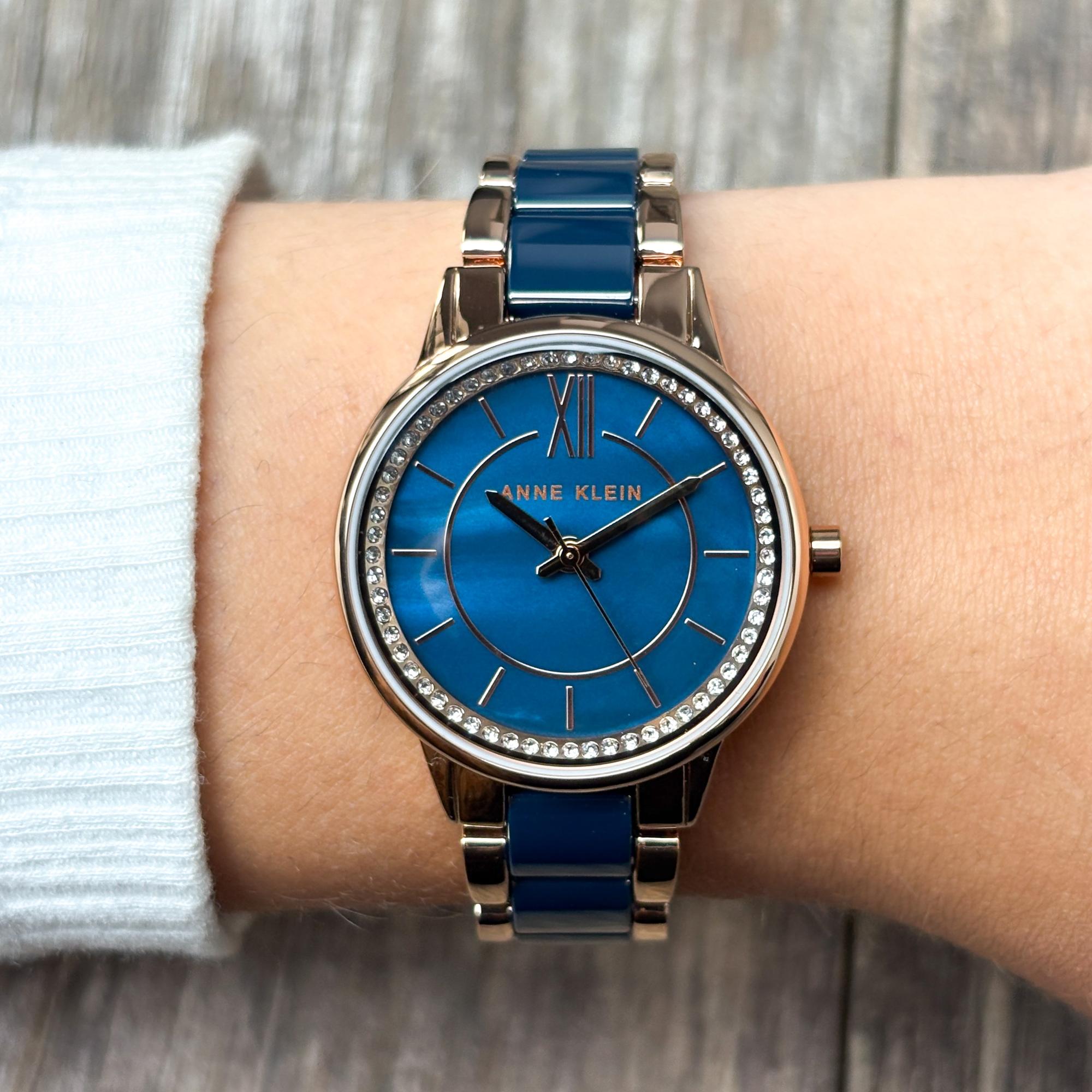 Anne Klein AK-3344NVRG zegarek damski klasyczny Bransoleta bransoleta - miniatura 8