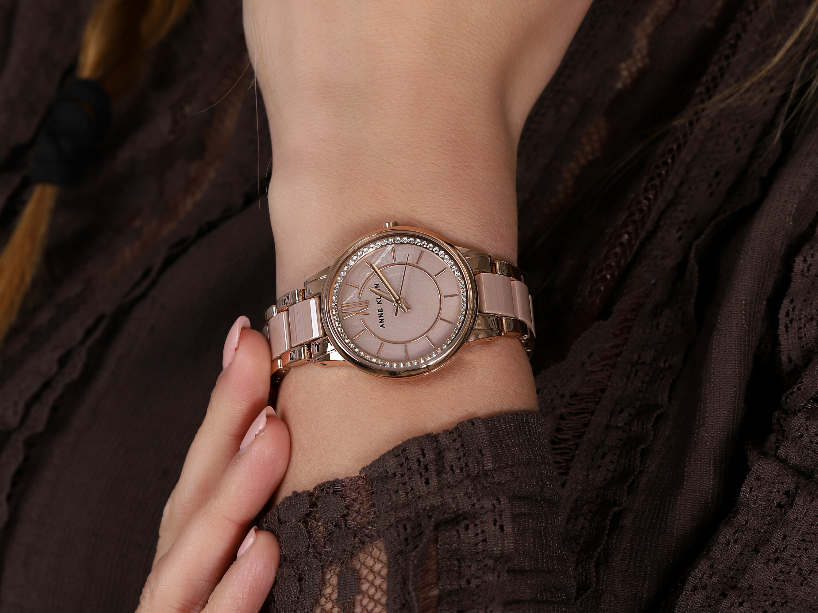 Anne Klein AK-3344TPRG zegarek damski Bransoleta - miniatura 5