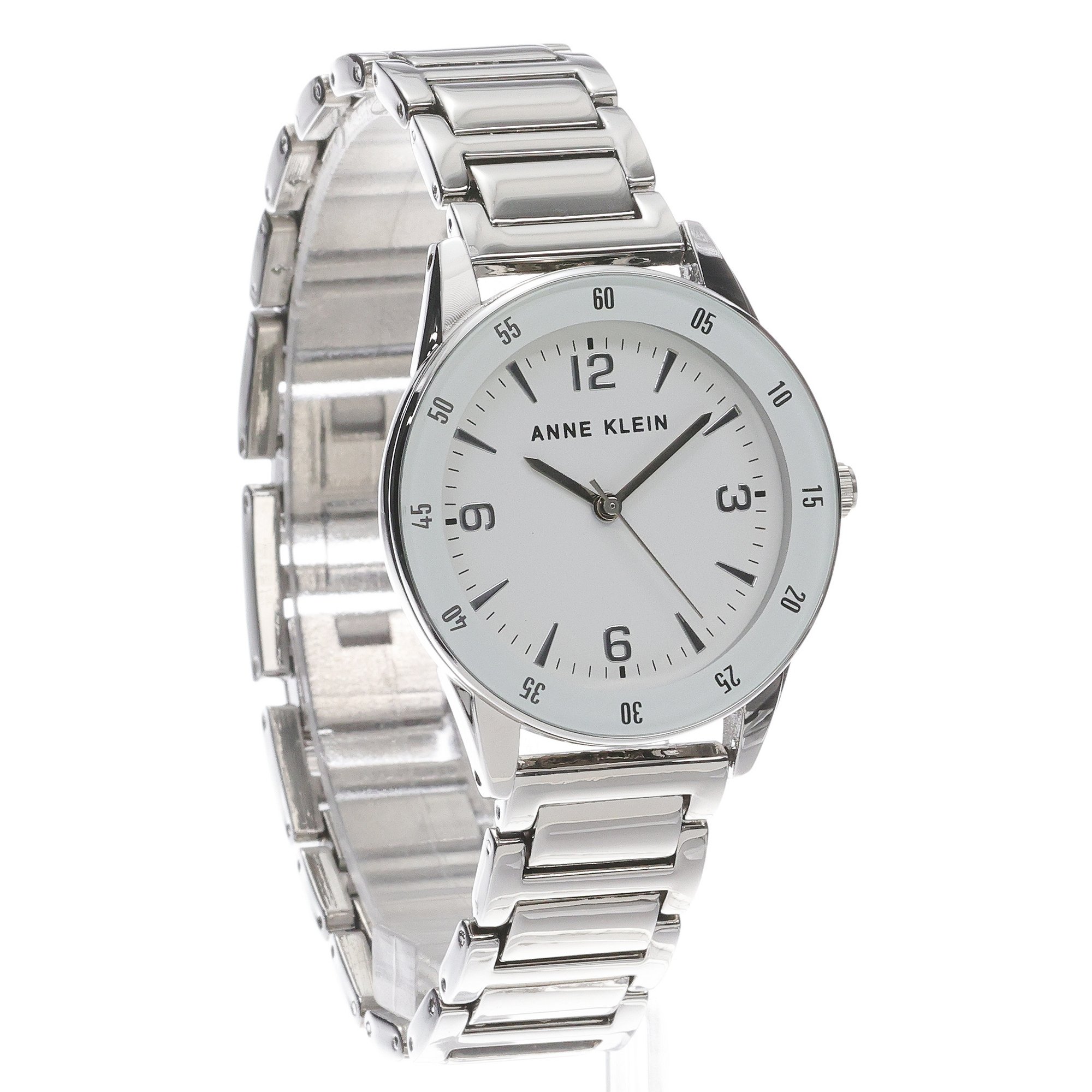 Anne Klein AK-3603WTSV Bransoleta zegarek damski klasyczny mineralne