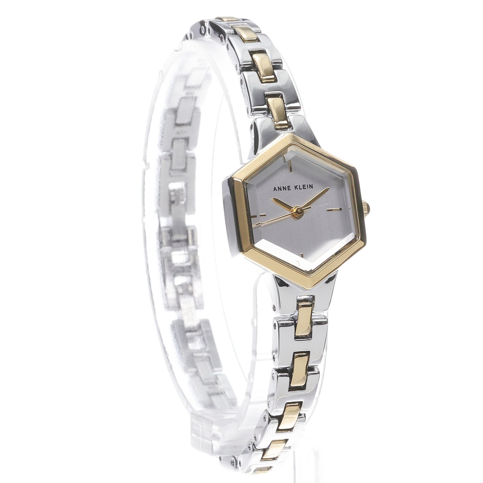 Anne Klein AK-5107SVTT Petite Hexagonal Bracelet Watch zegarek fashion-modowy Bransoleta