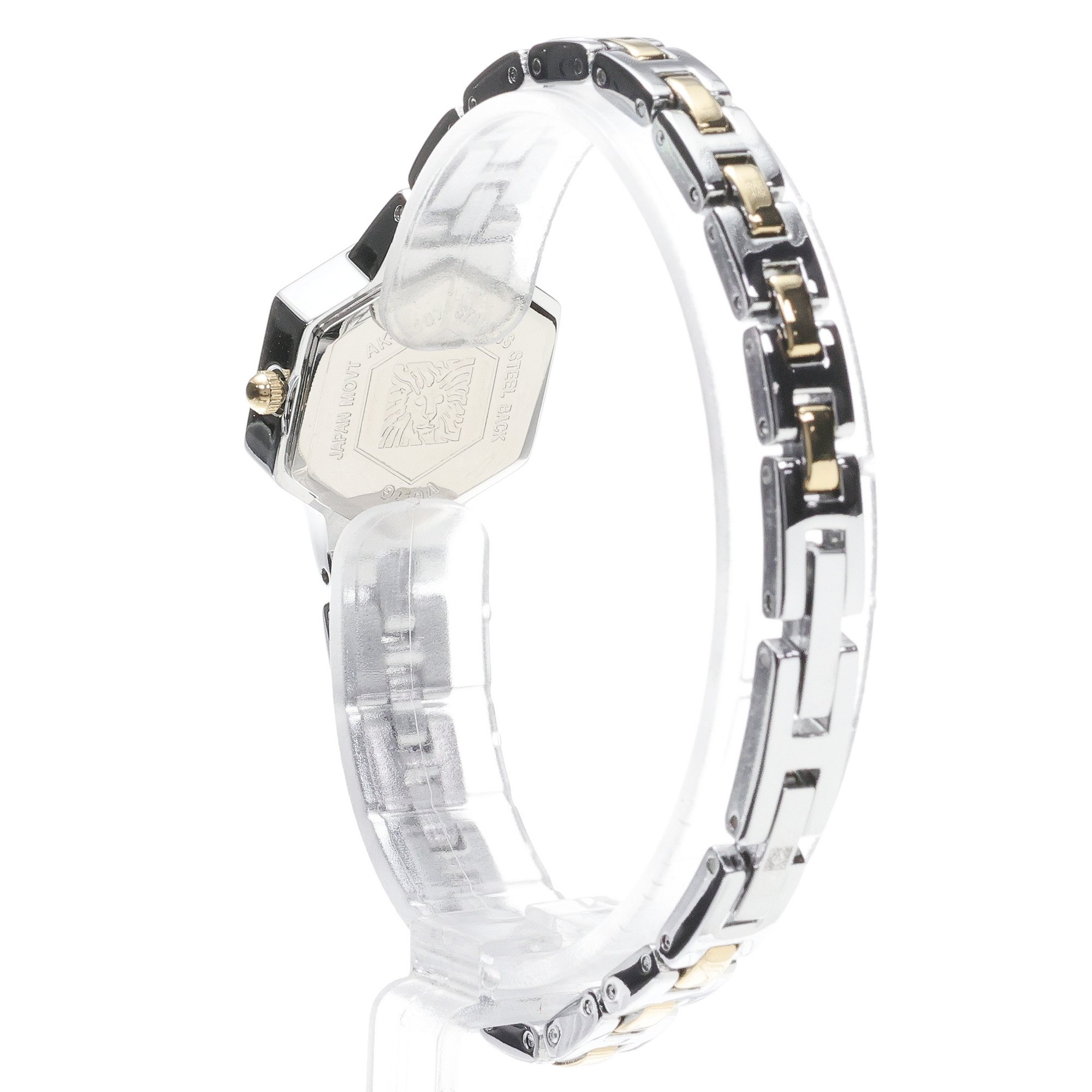 Anne Klein AK-5107SVTT zegarek srebrny fashion-modowy Bransoleta bransoleta