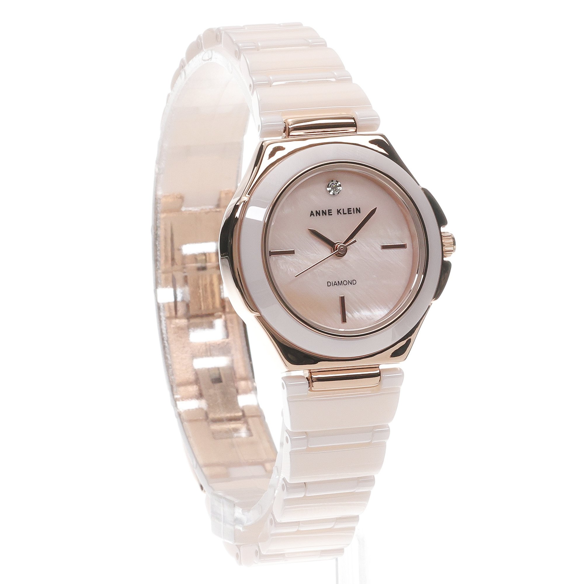 Anne Klein AK-5112RGBH Ceramic Bracelet and Bezel Watch zegarek fashion-modowy Bransoleta - miniatura 3
