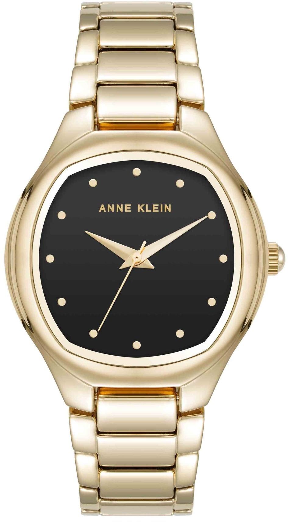 Everyday Cushion Metal Bracelet Watch Anne Klein AK-5132BKGB 