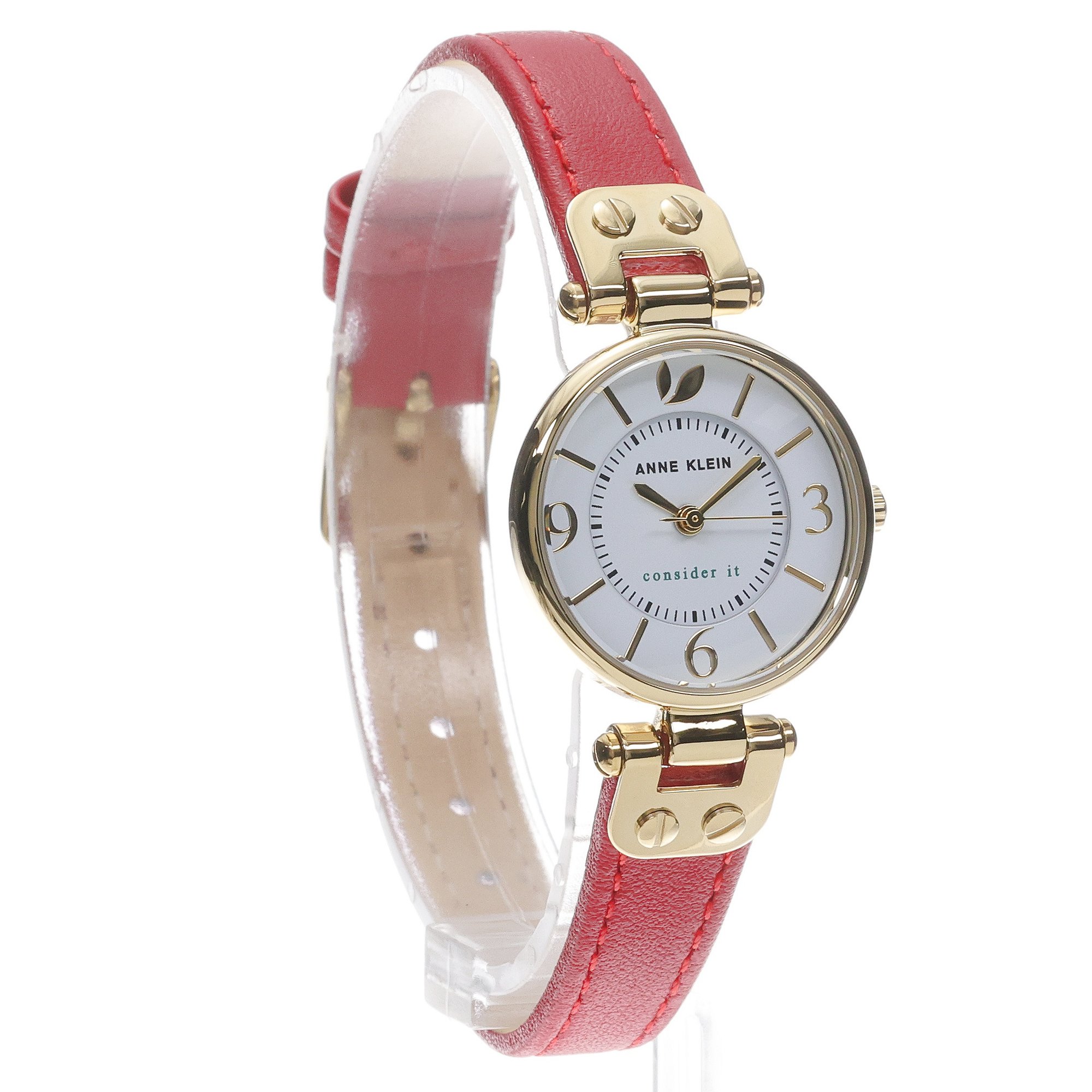 Anne Klein AK-5144WTRD Consider It Sustainable Leather Strap Watc zegarek fashion-modowy Bransoleta - miniatura 3