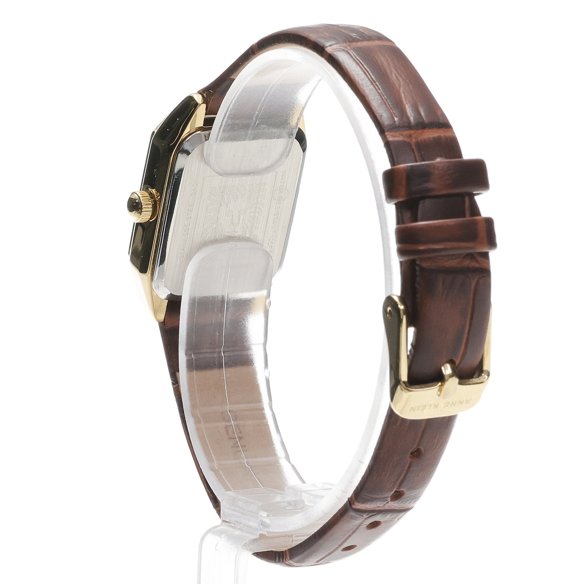 Anne Klein AK-5148SVBN zegarek złoty klasyczny Pasek pasek - miniatura 4
