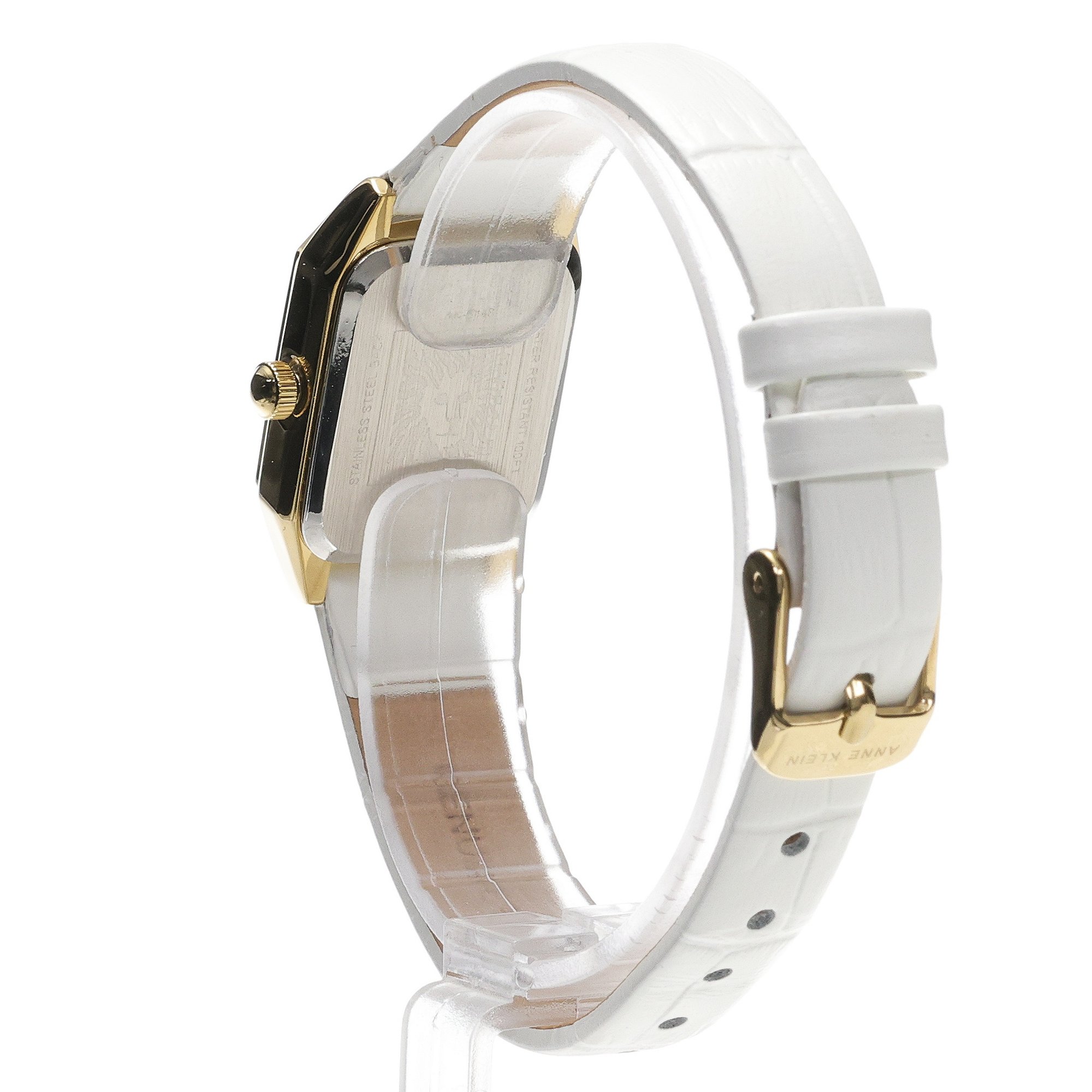 Anne Klein AK-5148SVWT zegarek złoty klasyczny Pasek pasek - miniatura 4