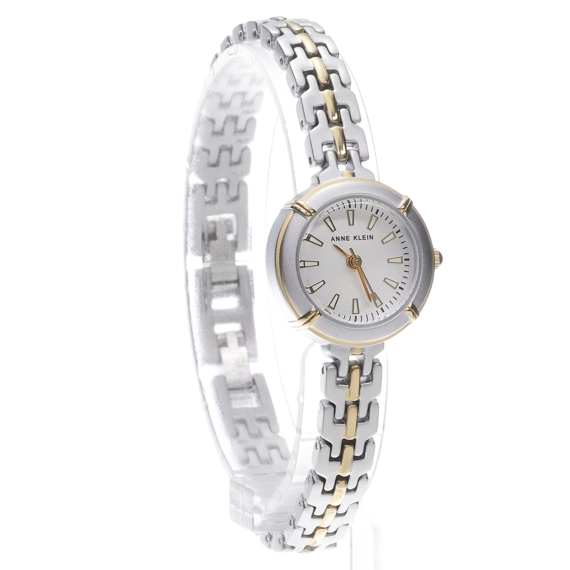 Anne Klein AK-5231TTST Modern Easy To Read Dial Bracelet Watch Set zegarek biżuteryjny Bransoleta - miniatura 3