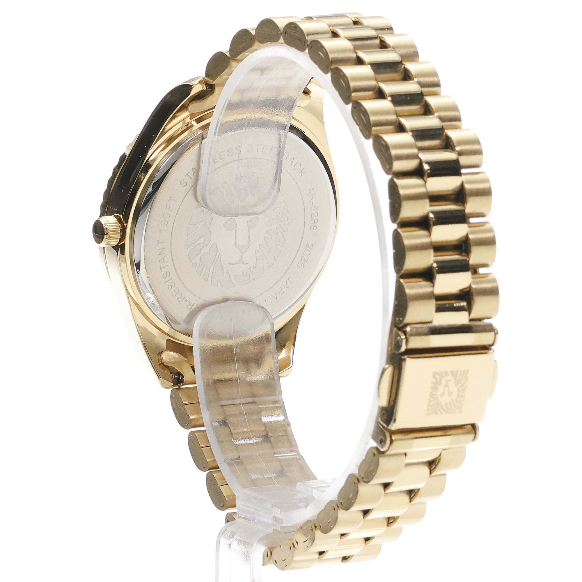 Anne Klein AK-5288FMGB zegarek złoty klasyczny Bransoleta bransoleta - miniatura 4