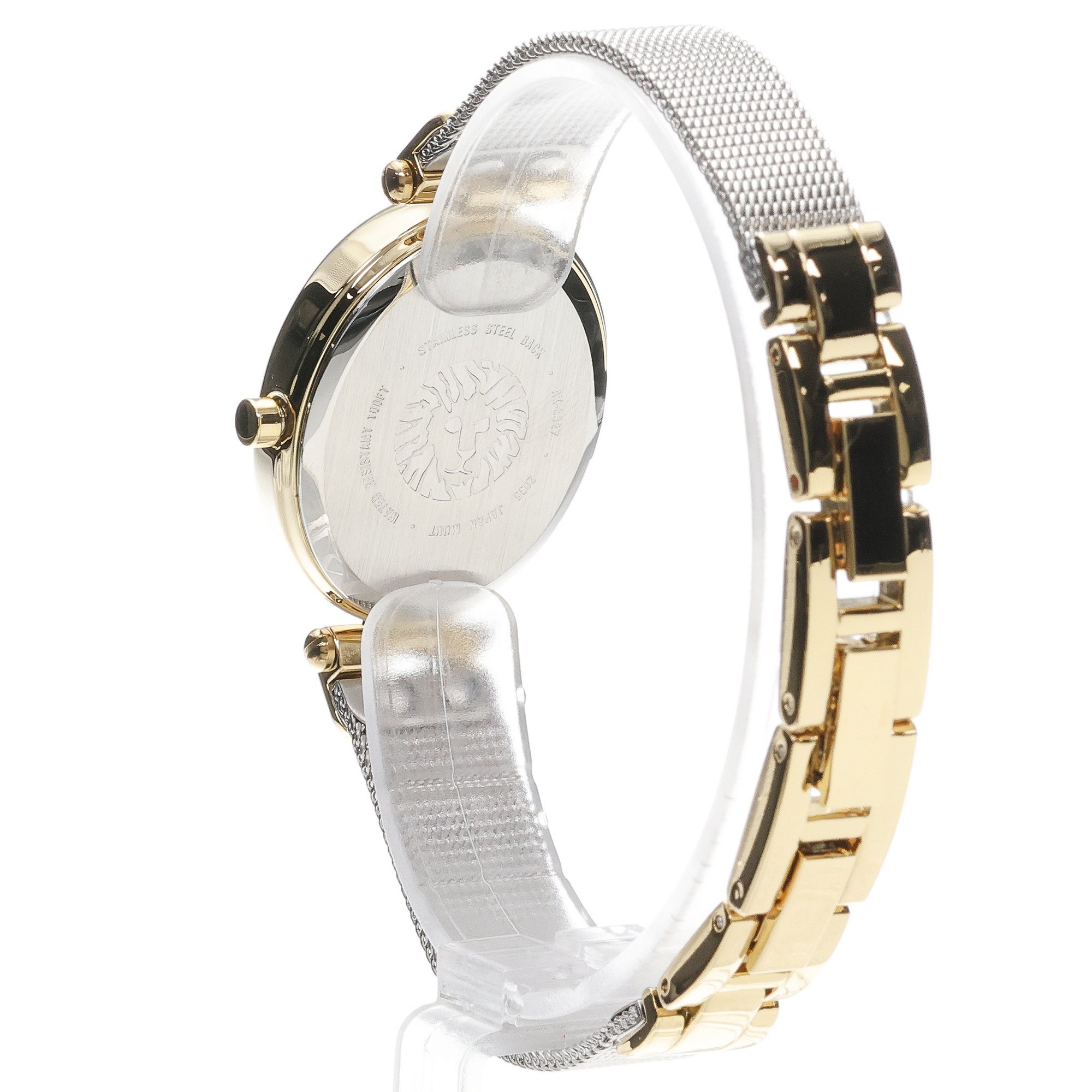 Anne Klein AK-5327SVTT Analog Oval Silver zegarek klasyczny Bransoleta