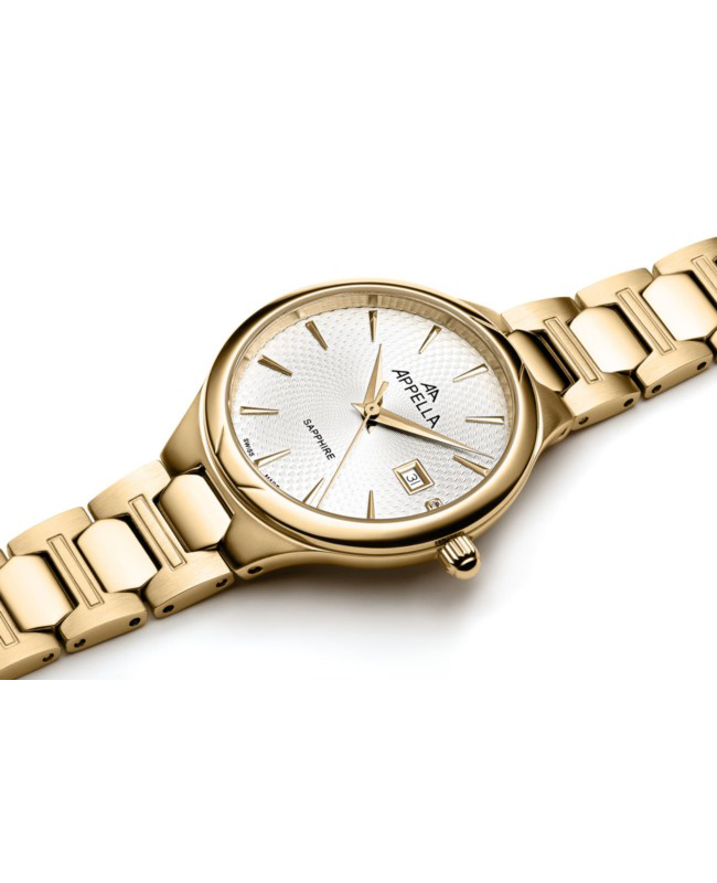 Appella L500101113DQ zegarek damski Diamonds złoty - miniatura 5