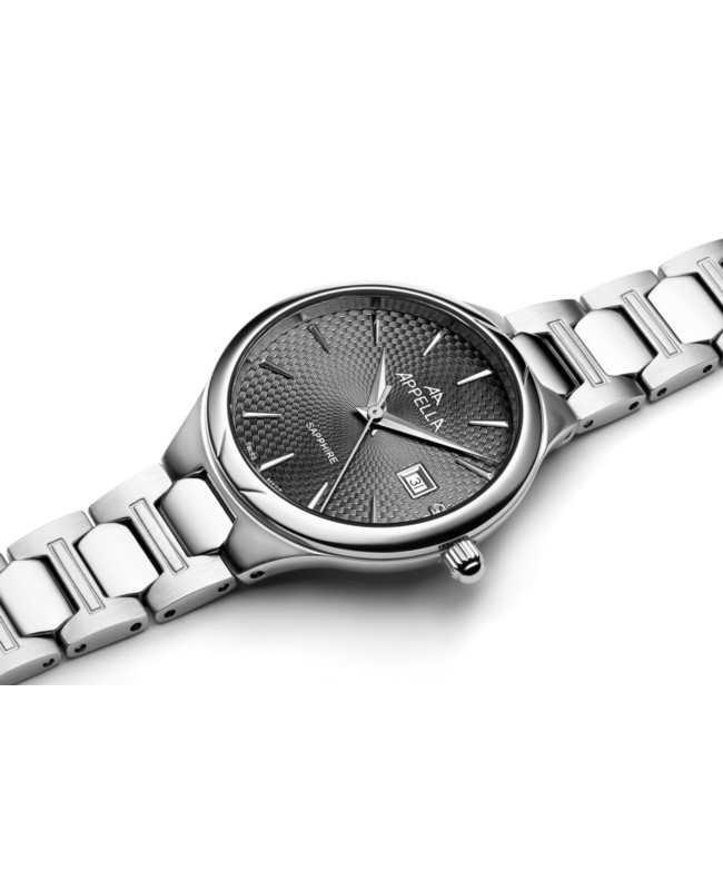 Appella L500105116DQ Diamonds zegarek damski elegancki szafirowe - miniatura 2