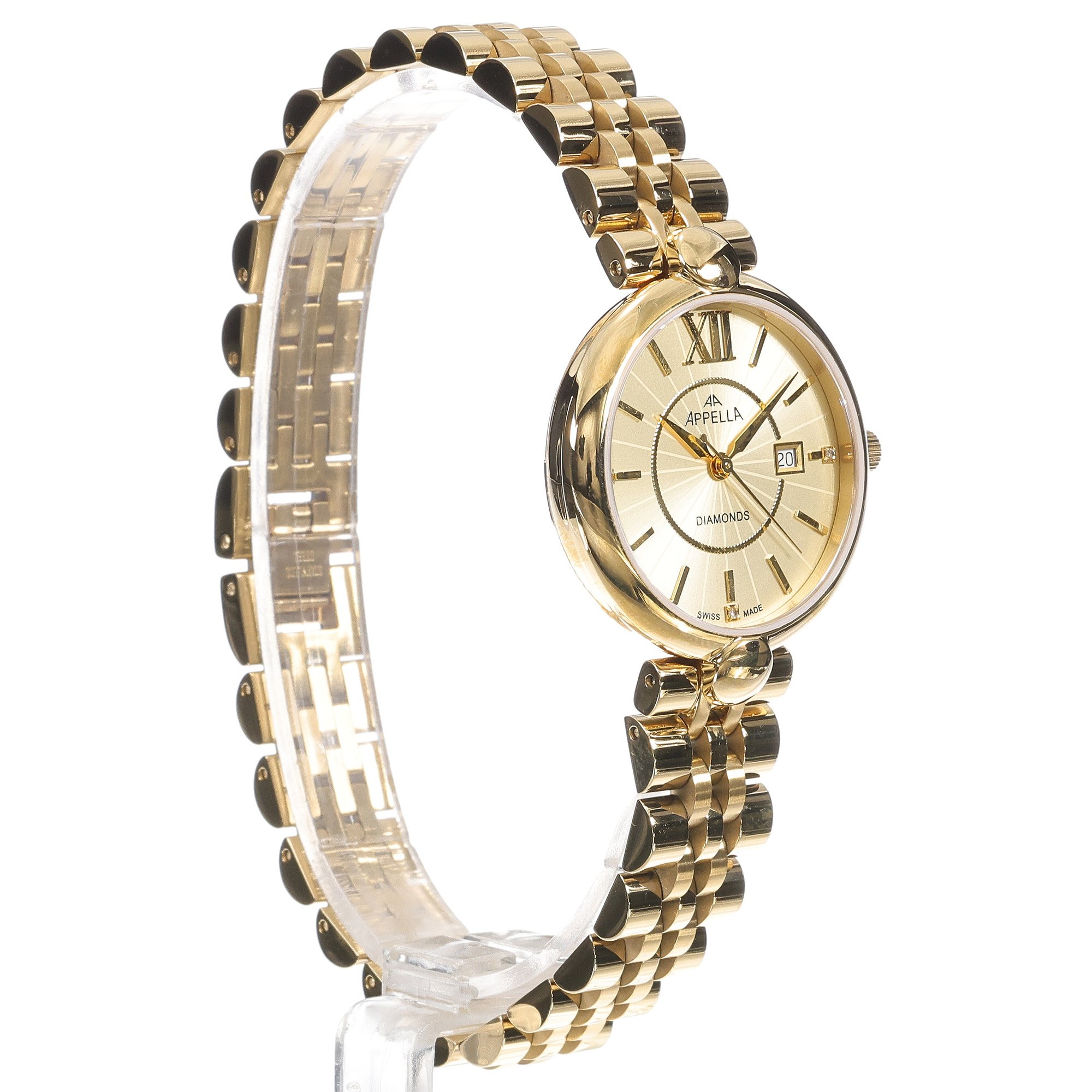 Appella L500111161DQ Bransoleta elegancki zegarek złoty