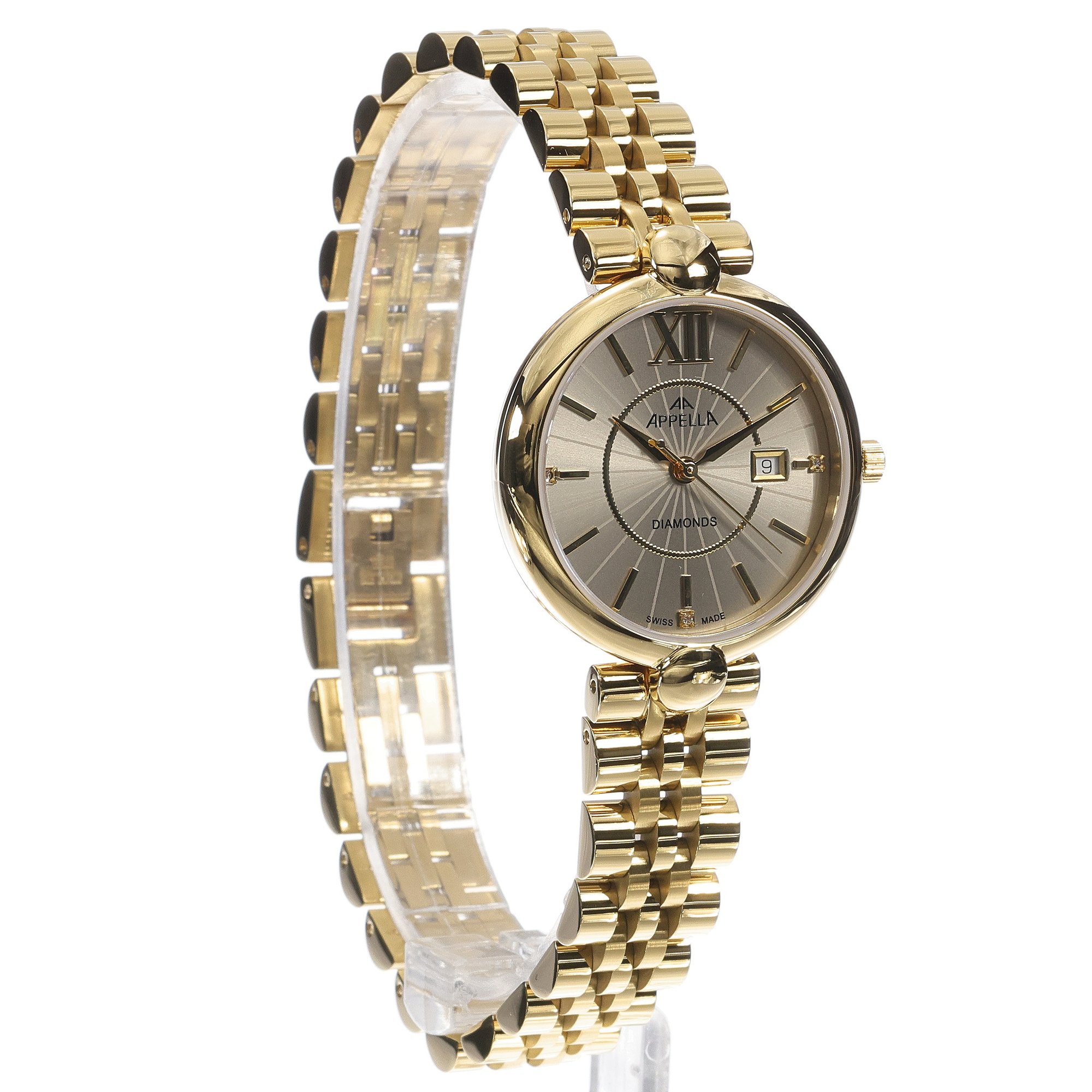 Appella L500111167DQ Bransoleta elegancki zegarek złoty