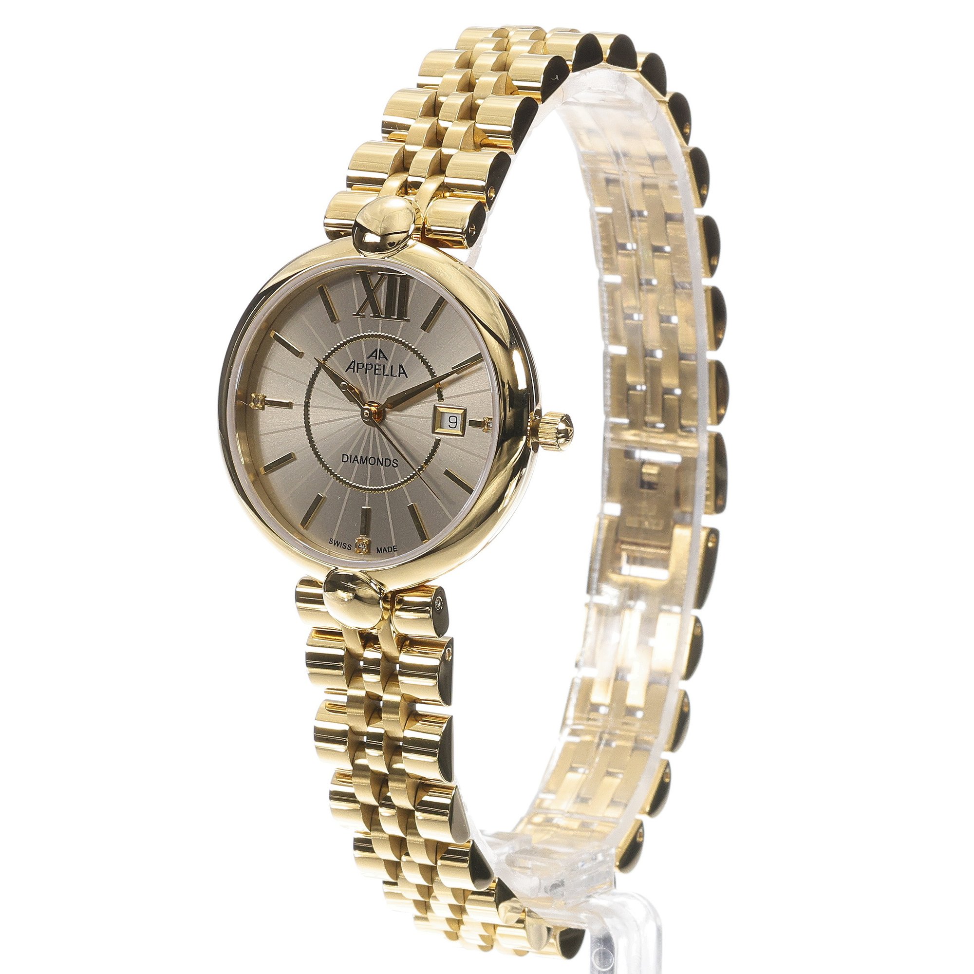 Appella L500111167DQ Bransoleta elegancki zegarek złoty