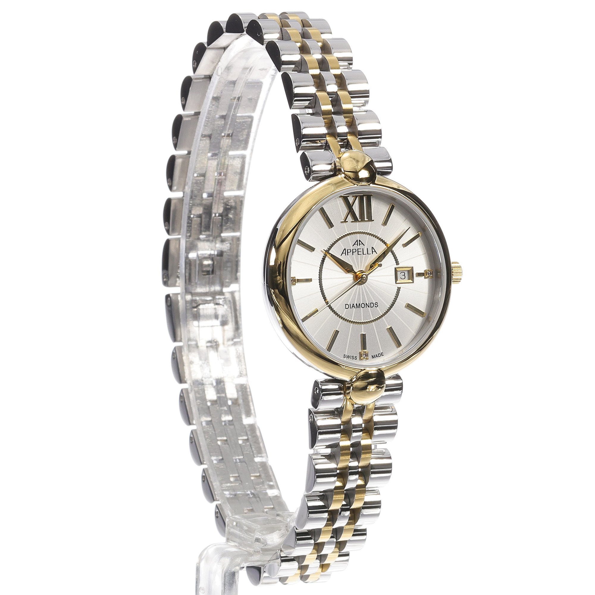 Appella L500112163DQ Bransoleta elegancki zegarek srebrny