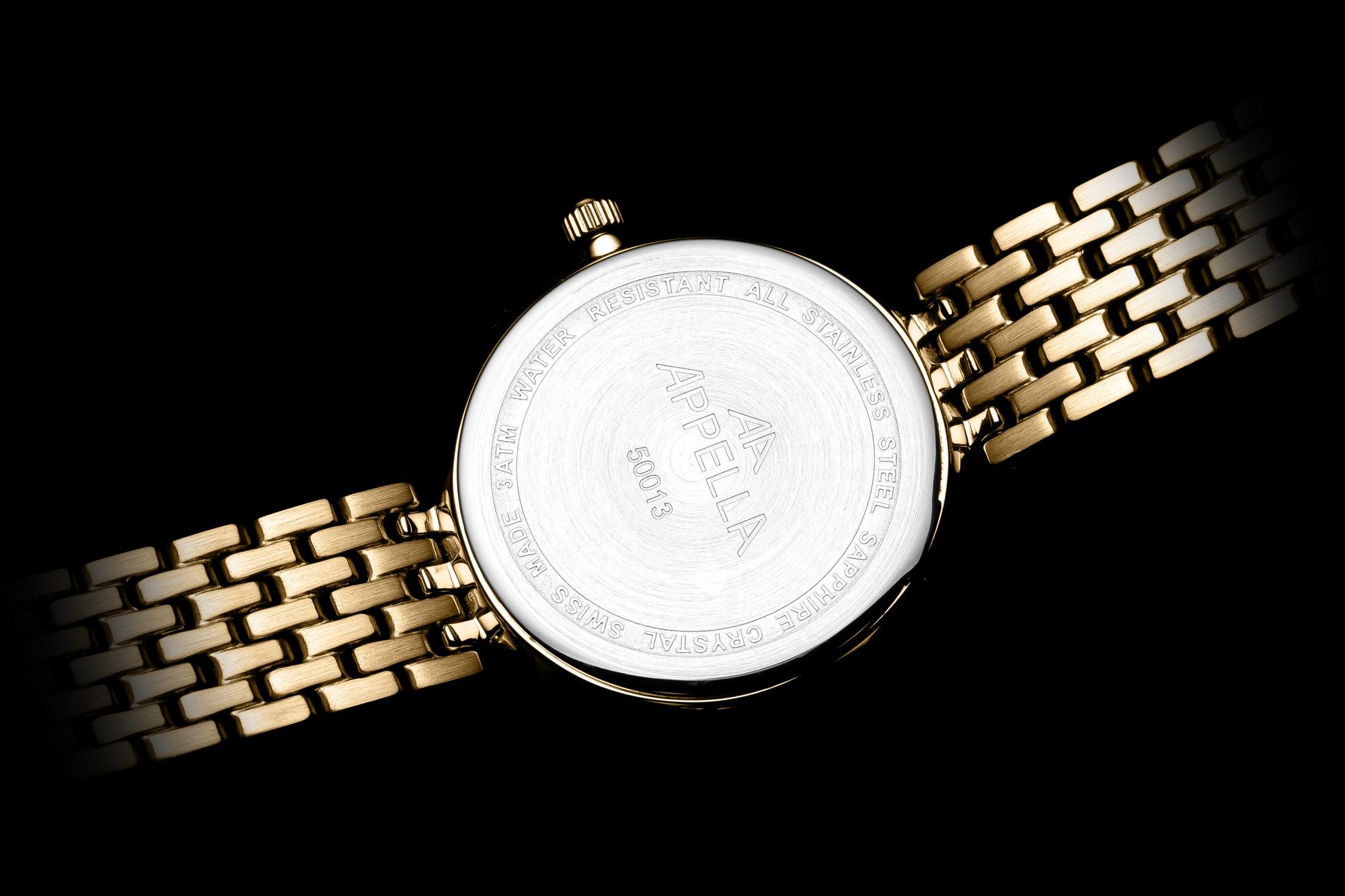 Appella L500131191DQ Classic Diamonds Diamonds klasyczny zegarek złoty