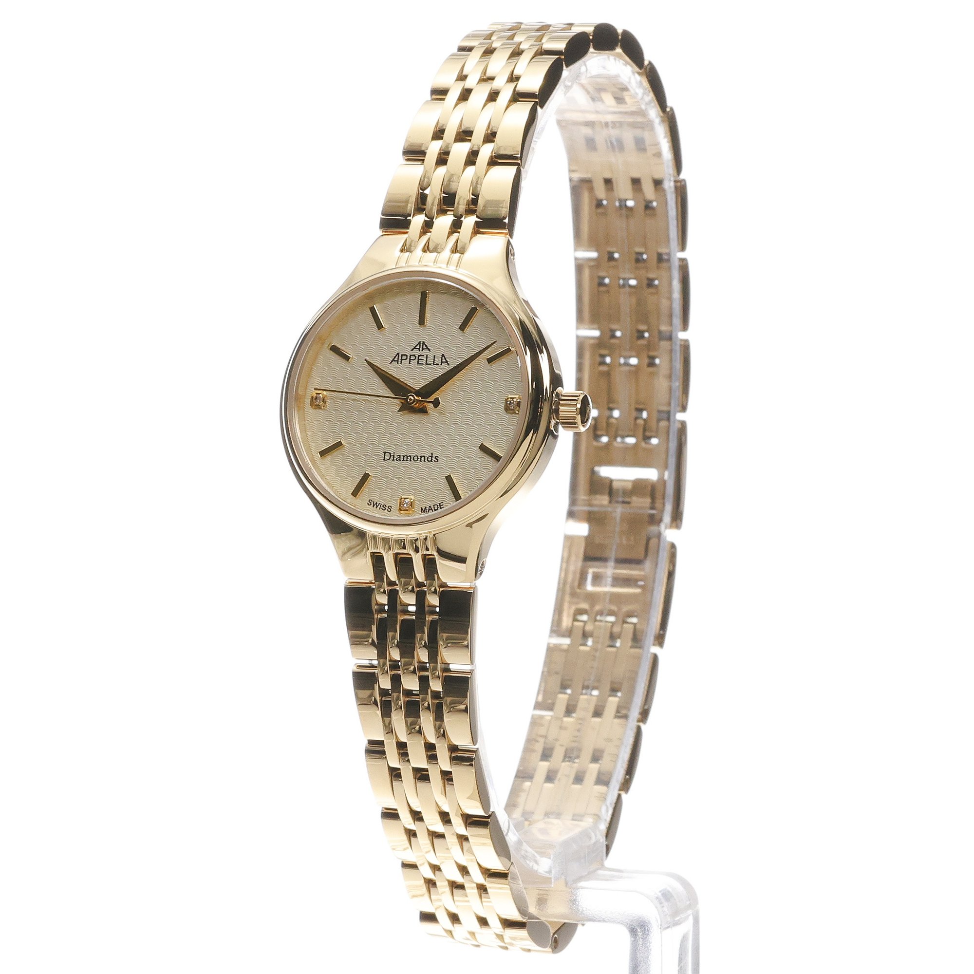 Appella L500251111DQ zegarek damski Bransoleta złoty - miniatura 2