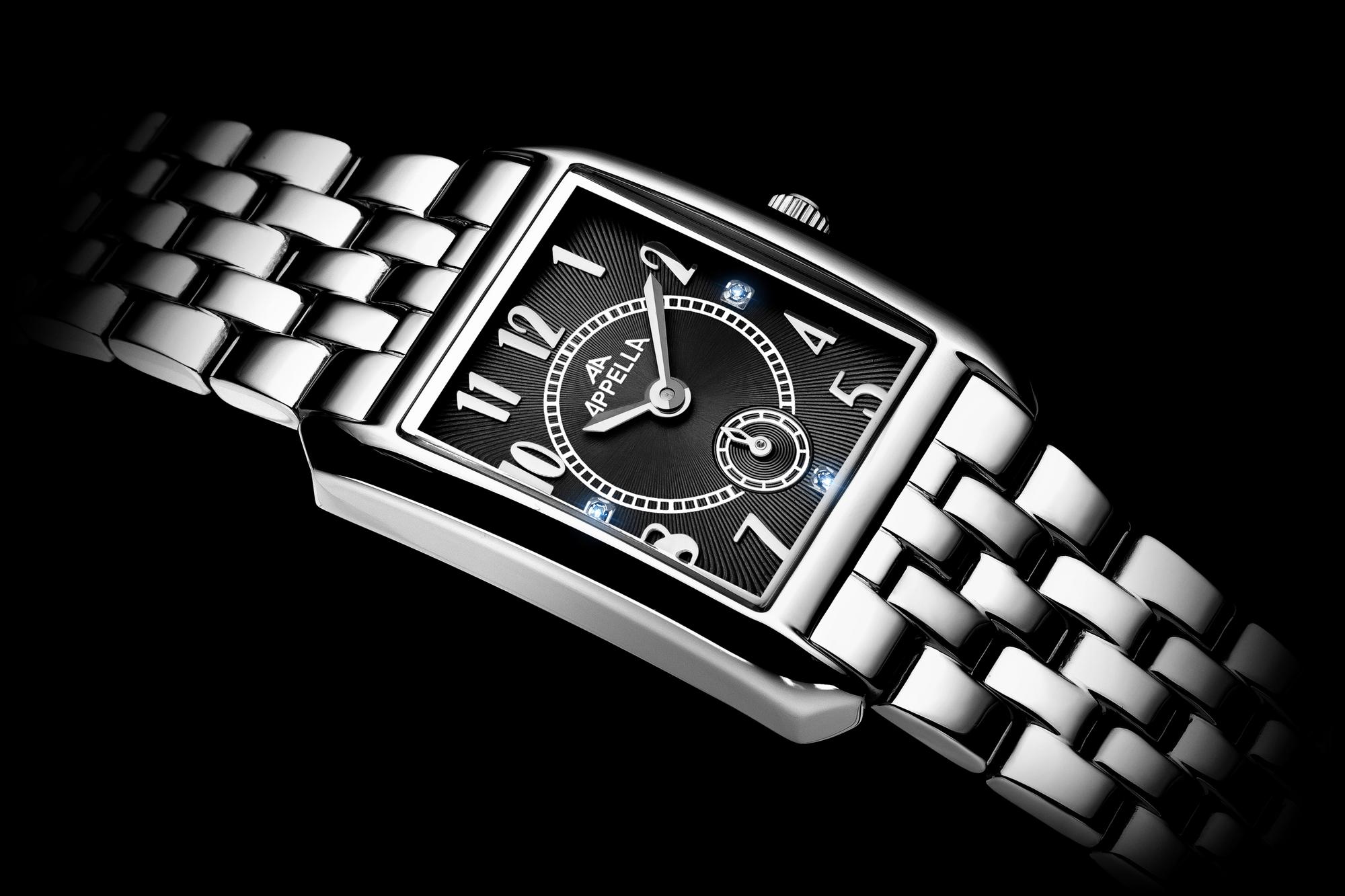 Appella L500295126DQ Diamonds zegarek damski elegancki mineralne - miniatura 6