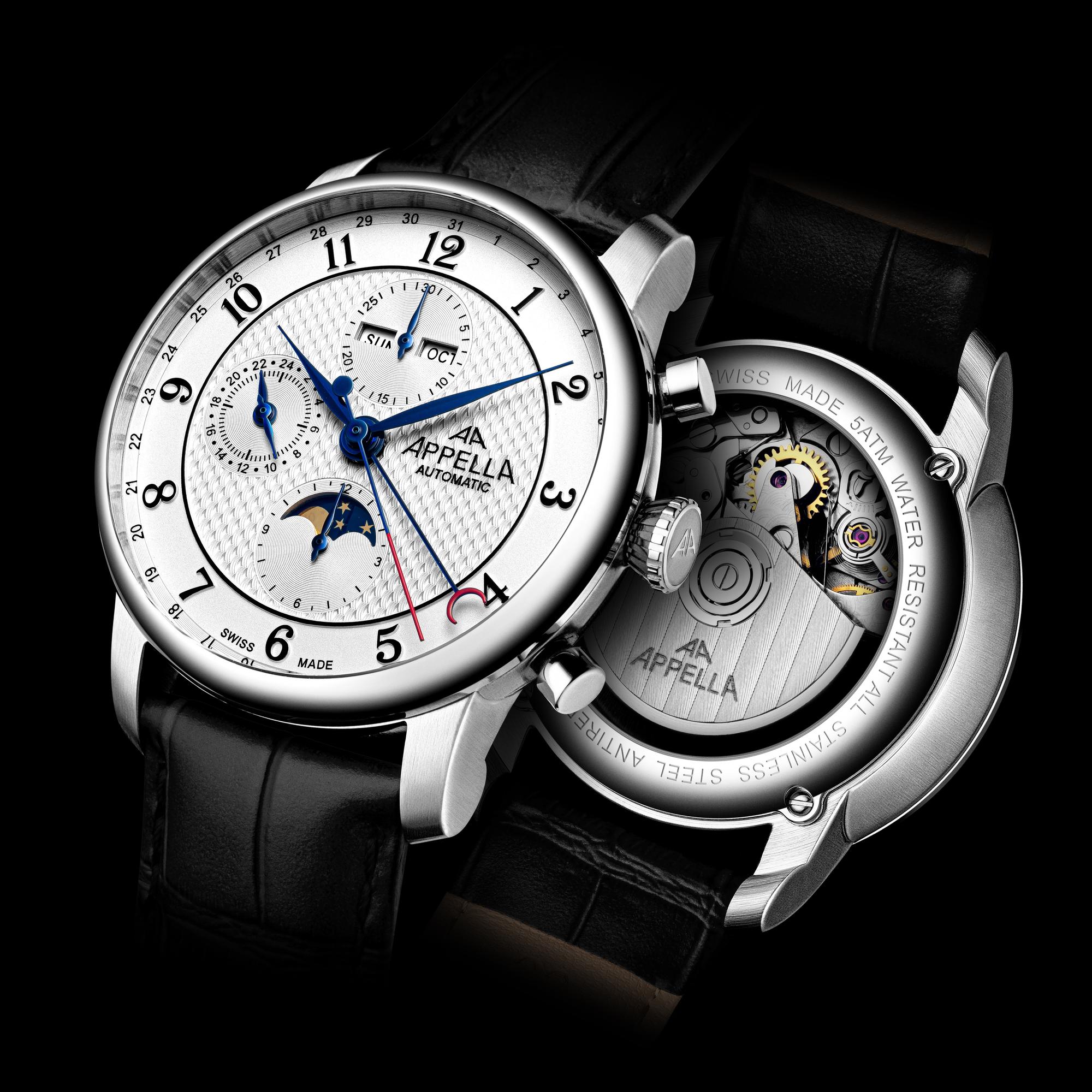 Appella L700105223ACHL Pasek Apella Classic zegarek męski elegancki szafirowe