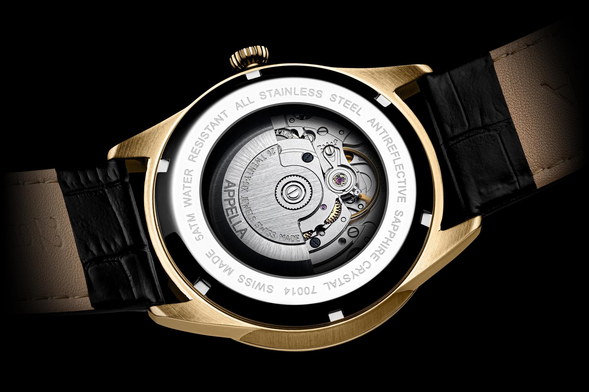 Appella L700141263A Pasek Classic Automatic zegarek męski klasyczny szafirowe