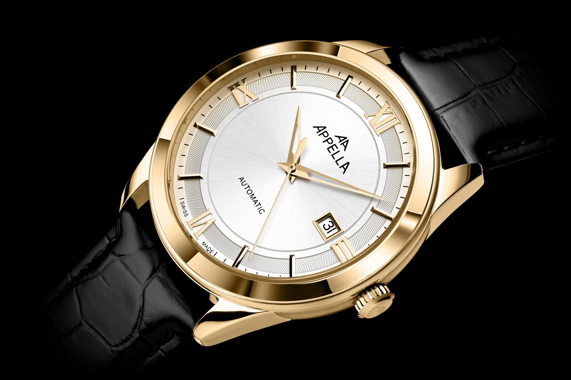 Appella L700141263A Pasek Classic Automatic zegarek męski klasyczny szafirowe