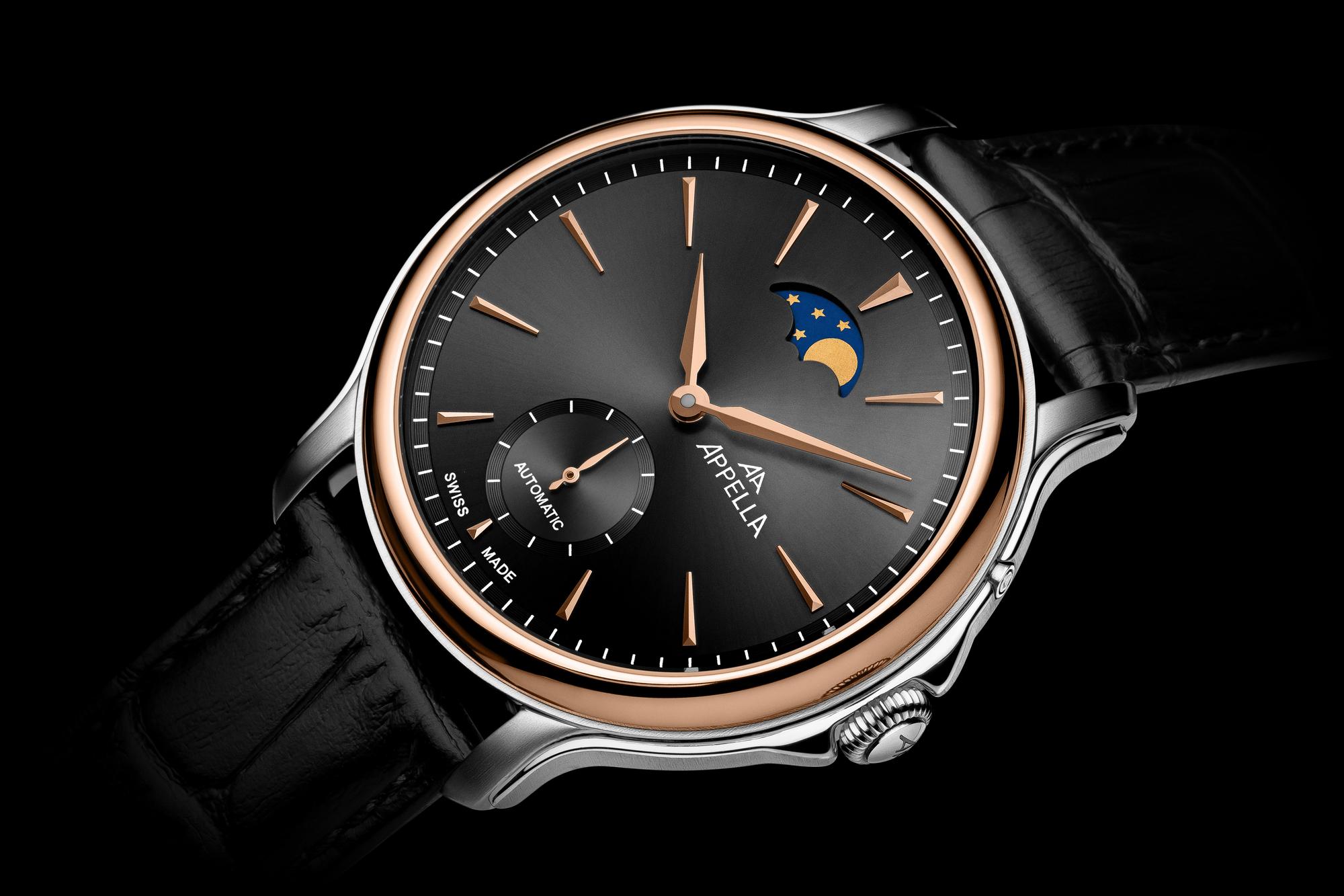 Appella L70026R216A Appella Classic Automatic zegarek męski elegancki szafirowe