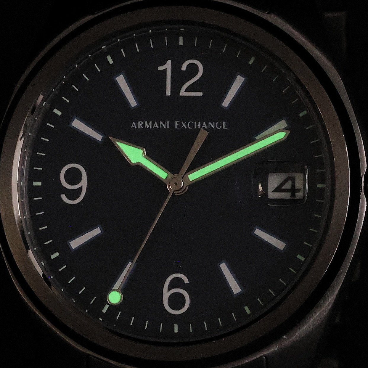 Armani Exchange AX1421 zegarek szary klasyczny Fashion bransoleta