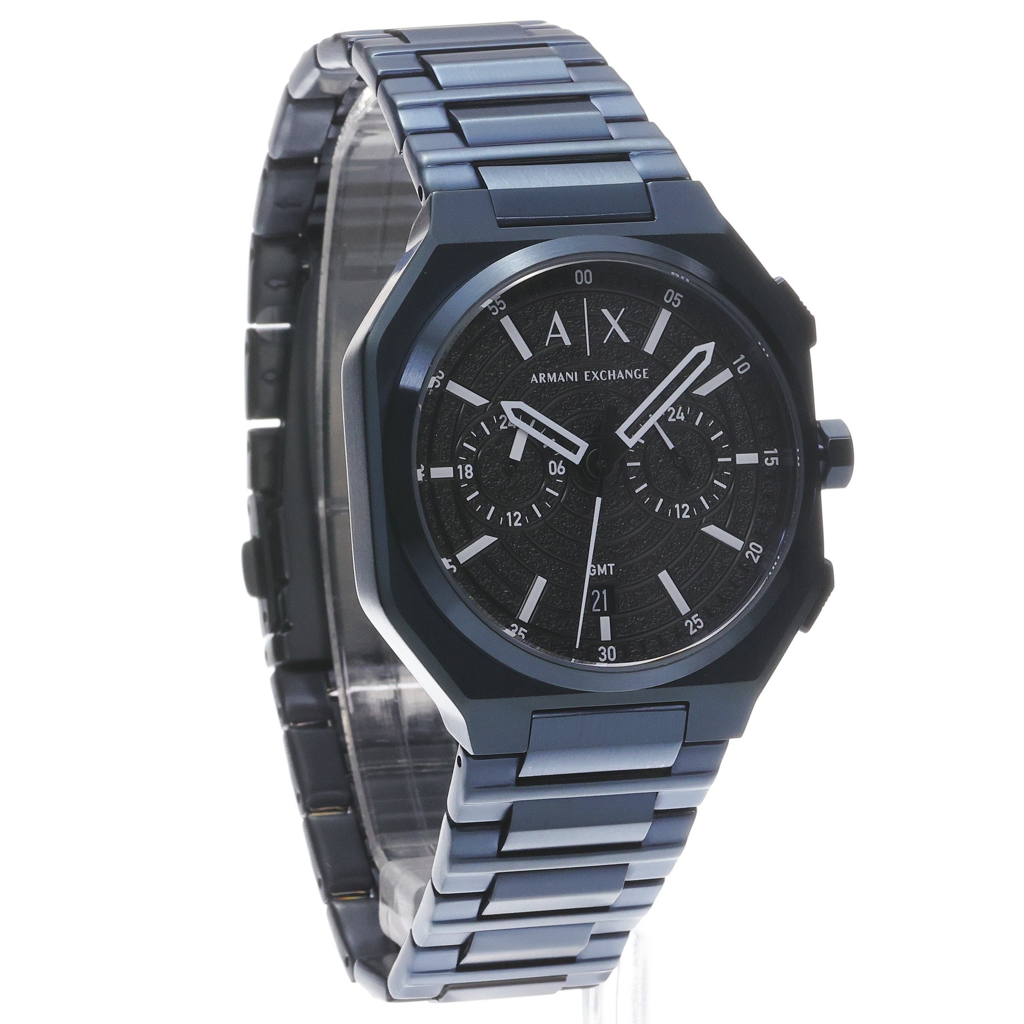 Armani Exchange AX1477 zegarek niebieski fashion-modowy Fashion bransoleta - miniatura 3
