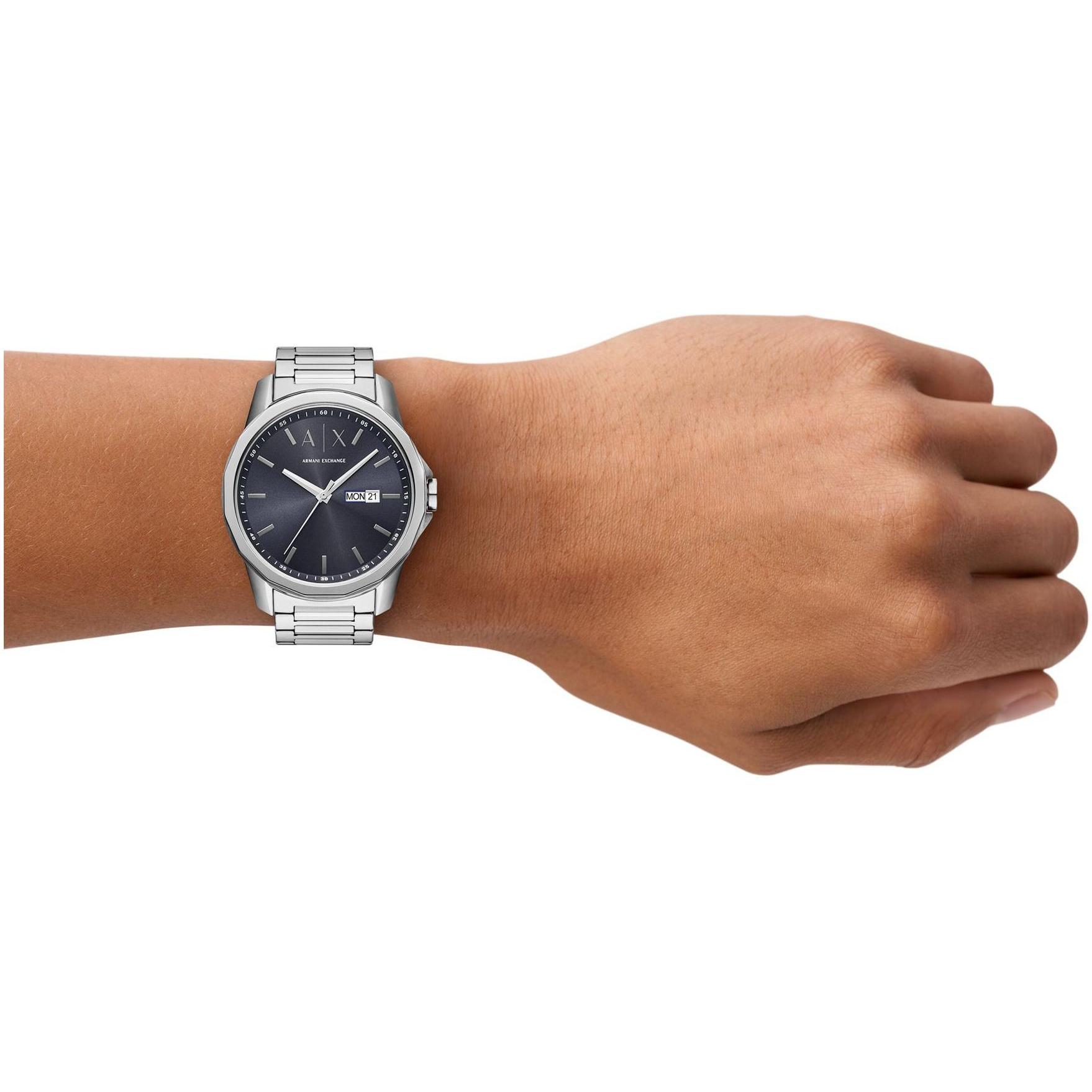 Armani Exchange AX1767 zegarek srebrny klasyczny Fashion bransoleta - miniatura 7