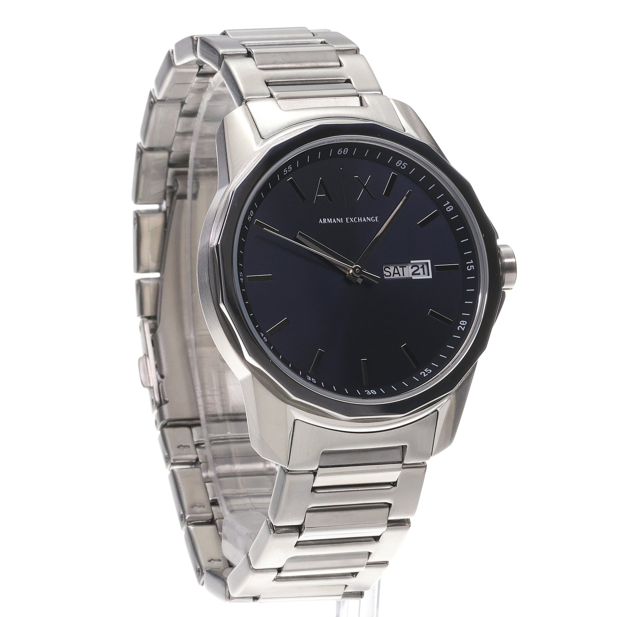 Armani Exchange AX1767 zegarek srebrny klasyczny Fashion bransoleta - miniatura 3