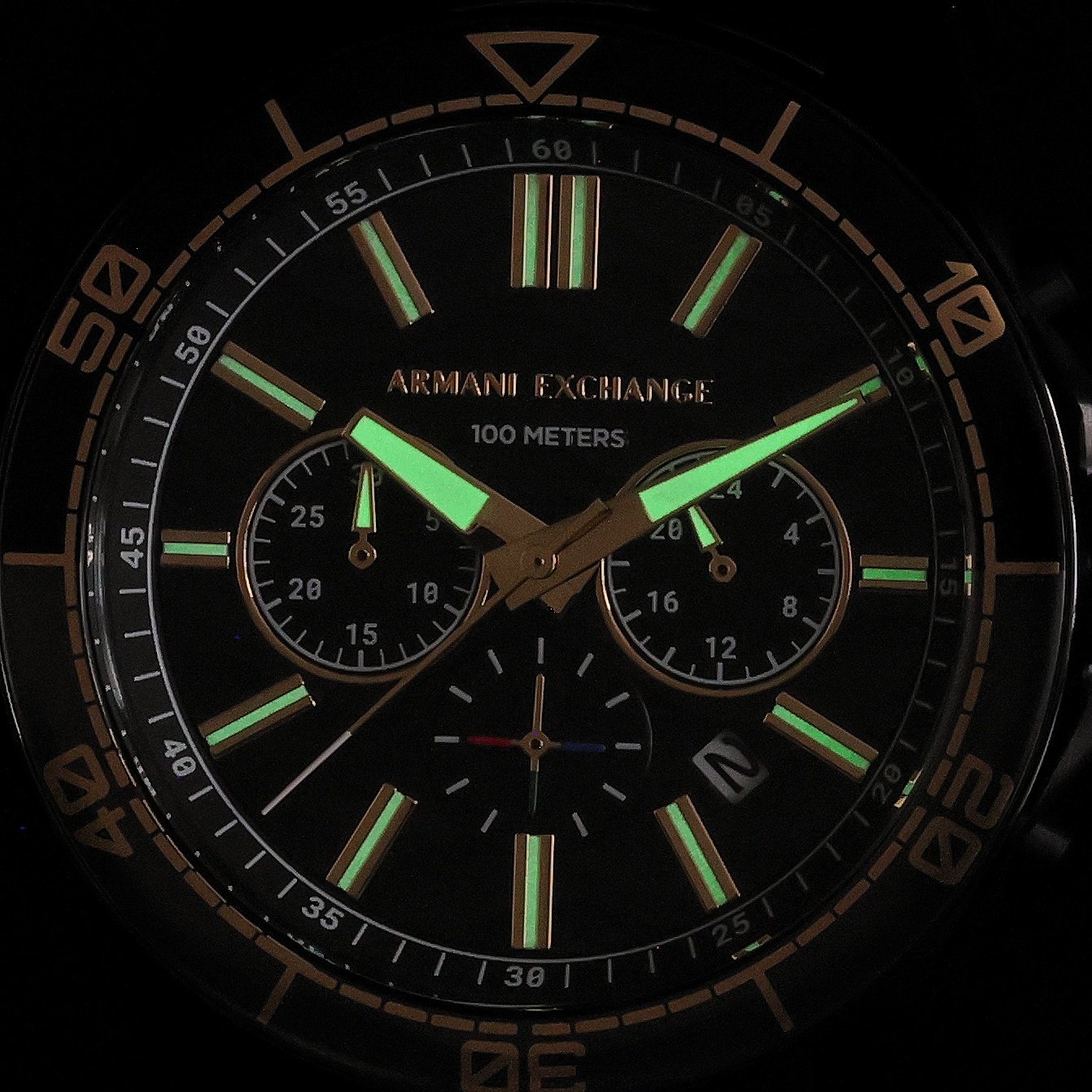 Armani Exchange AX1963 zegarek czarny fashion-modowy Fashion bransoleta