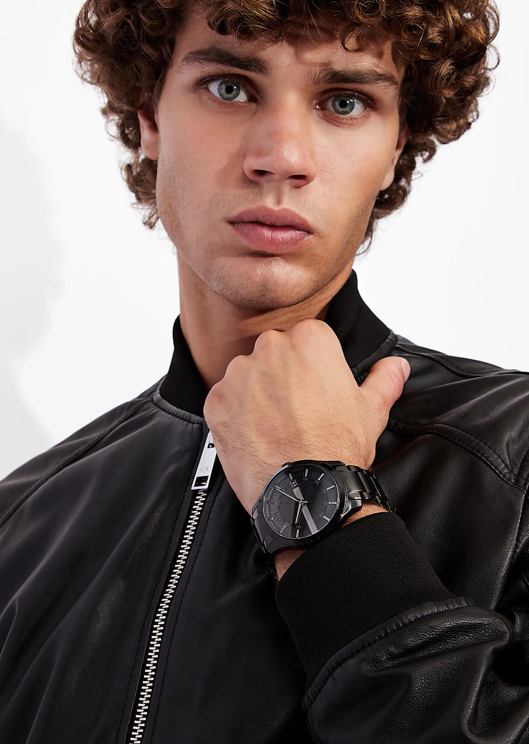 Armani Exchange AX2104 zegarek srebrny klasyczny Fashion bransoleta