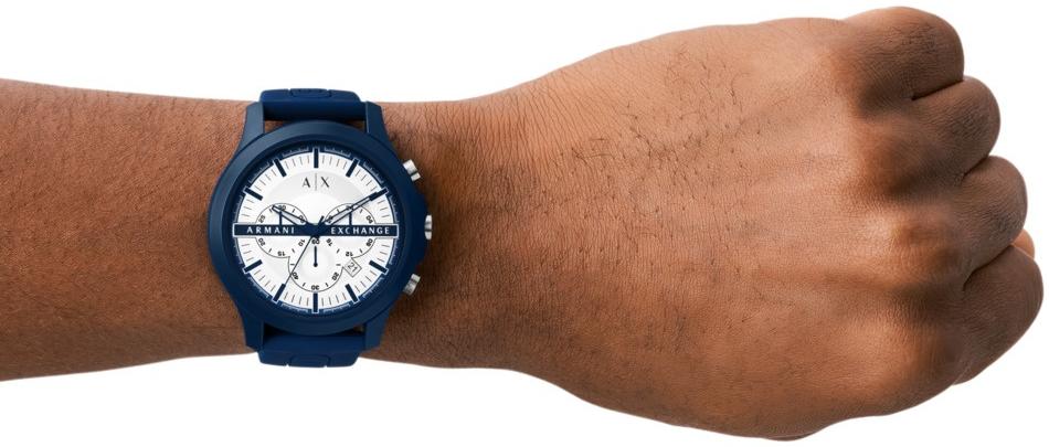 Armani Exchange AX2437 zegarek niebieski fashion-modowy Fashion pasek