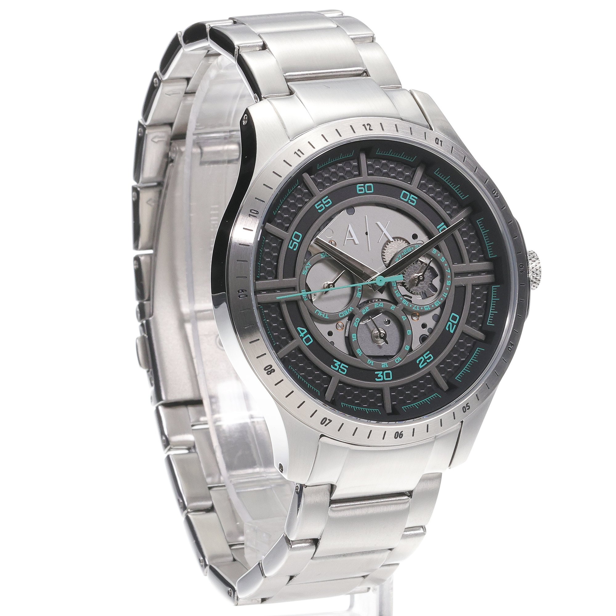 Armani Exchange AX2459 zegarek srebrny sportowy Armani Exchange bransoleta - miniatura 3