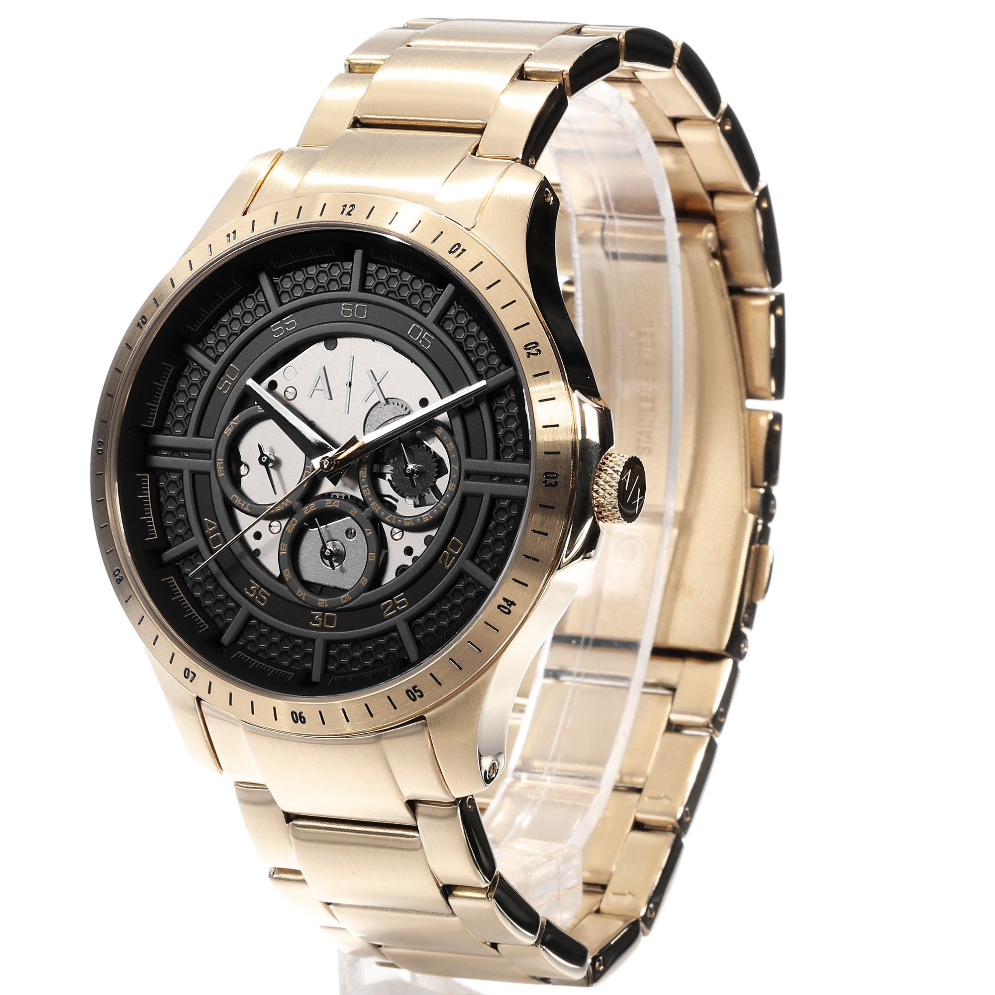 Armani Exchange AX2461 zegarek złoty sportowy Armani Exchange bransoleta - miniatura 5