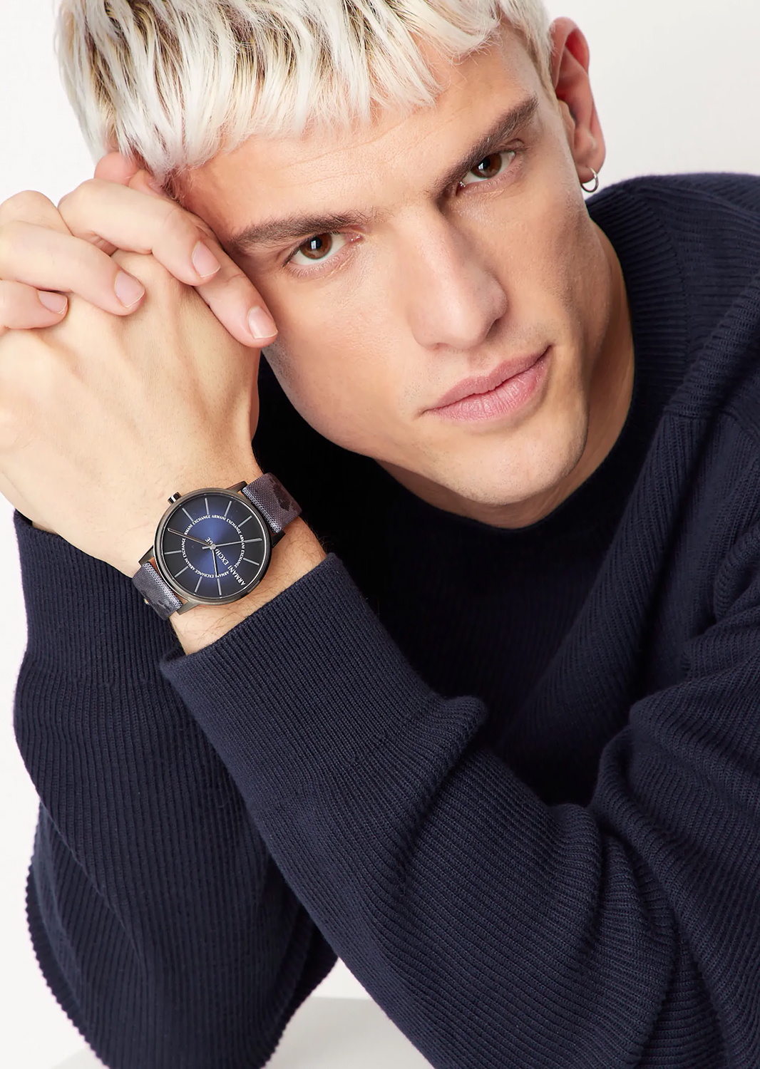Armani Exchange AX2752 zegarek szary klasyczny Fashion pasek