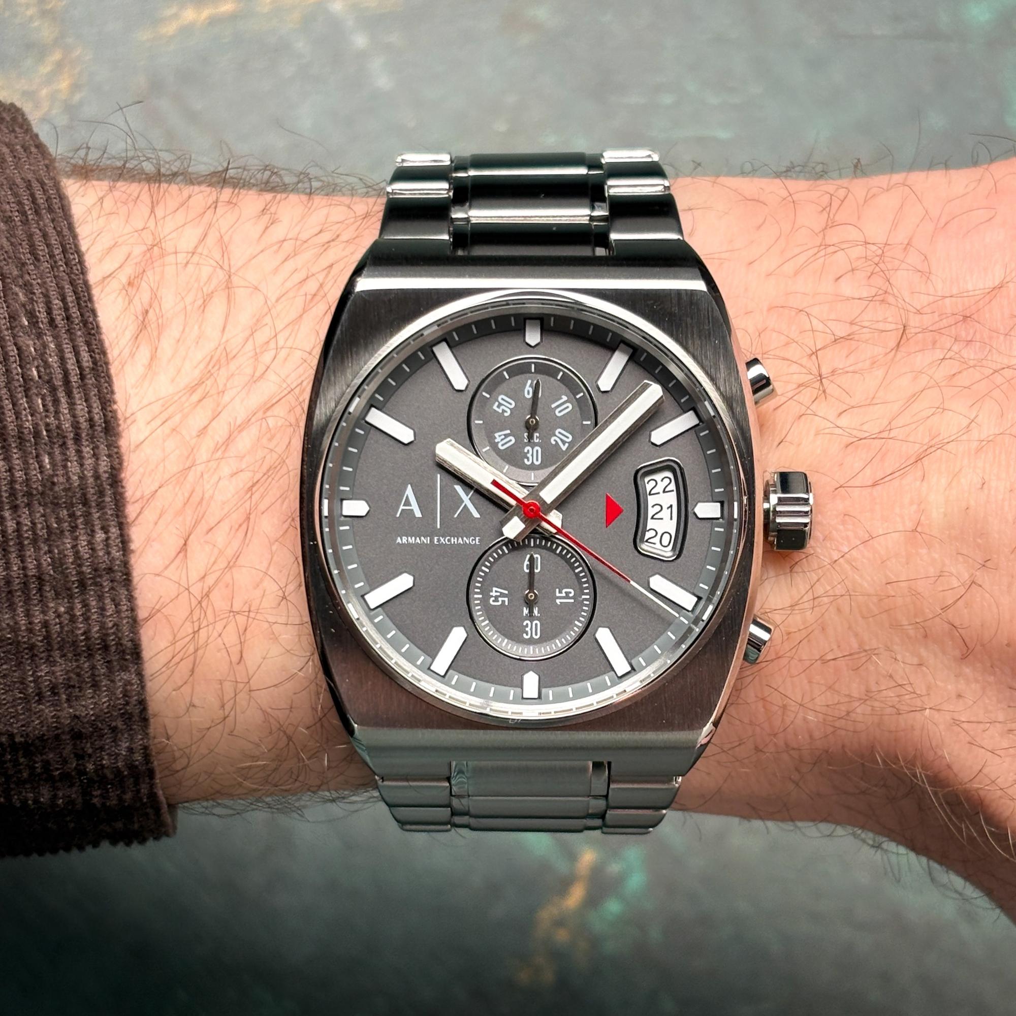 Armani Exchange AX2820 Oliver Chronograph Fashion klasyczny zegarek srebrny